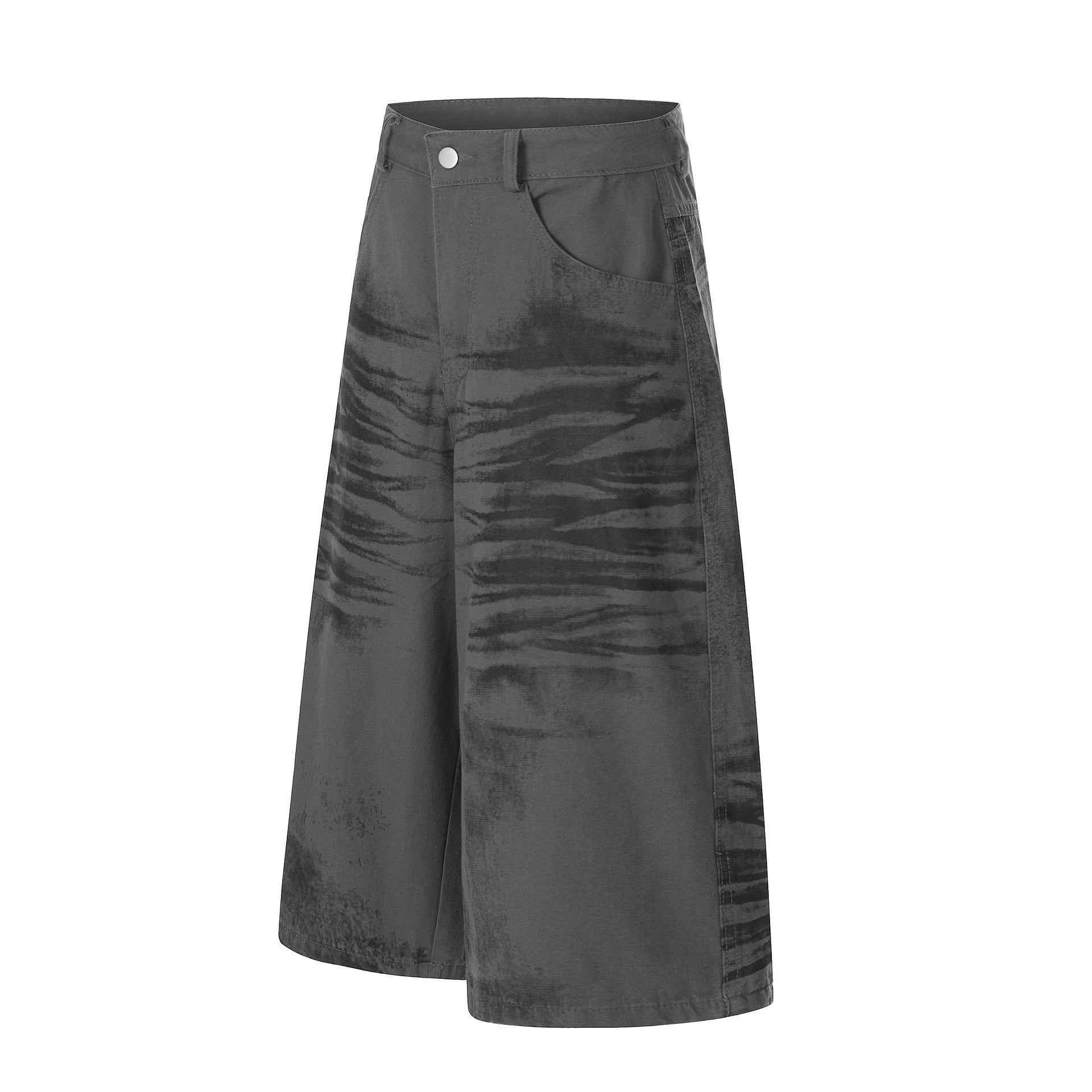Brush Paint Cropped Pants