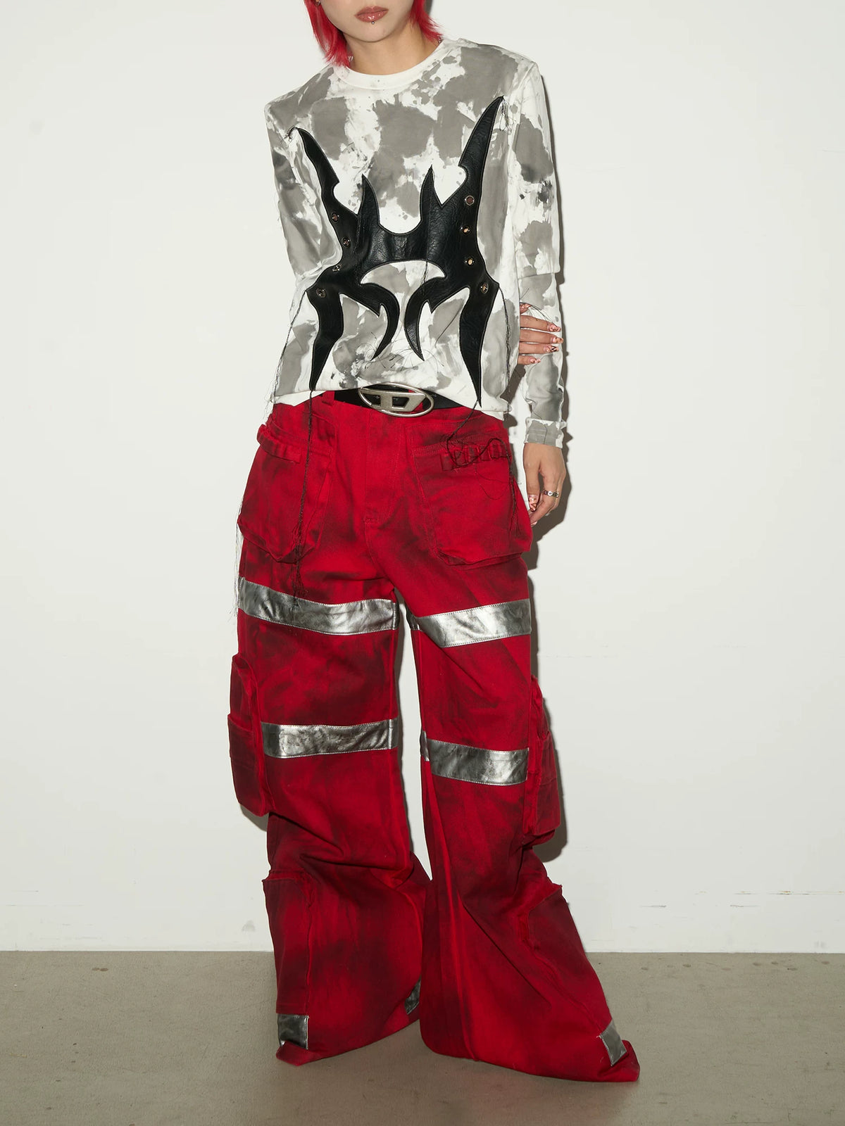 Reflective Stripe Cargo Pants