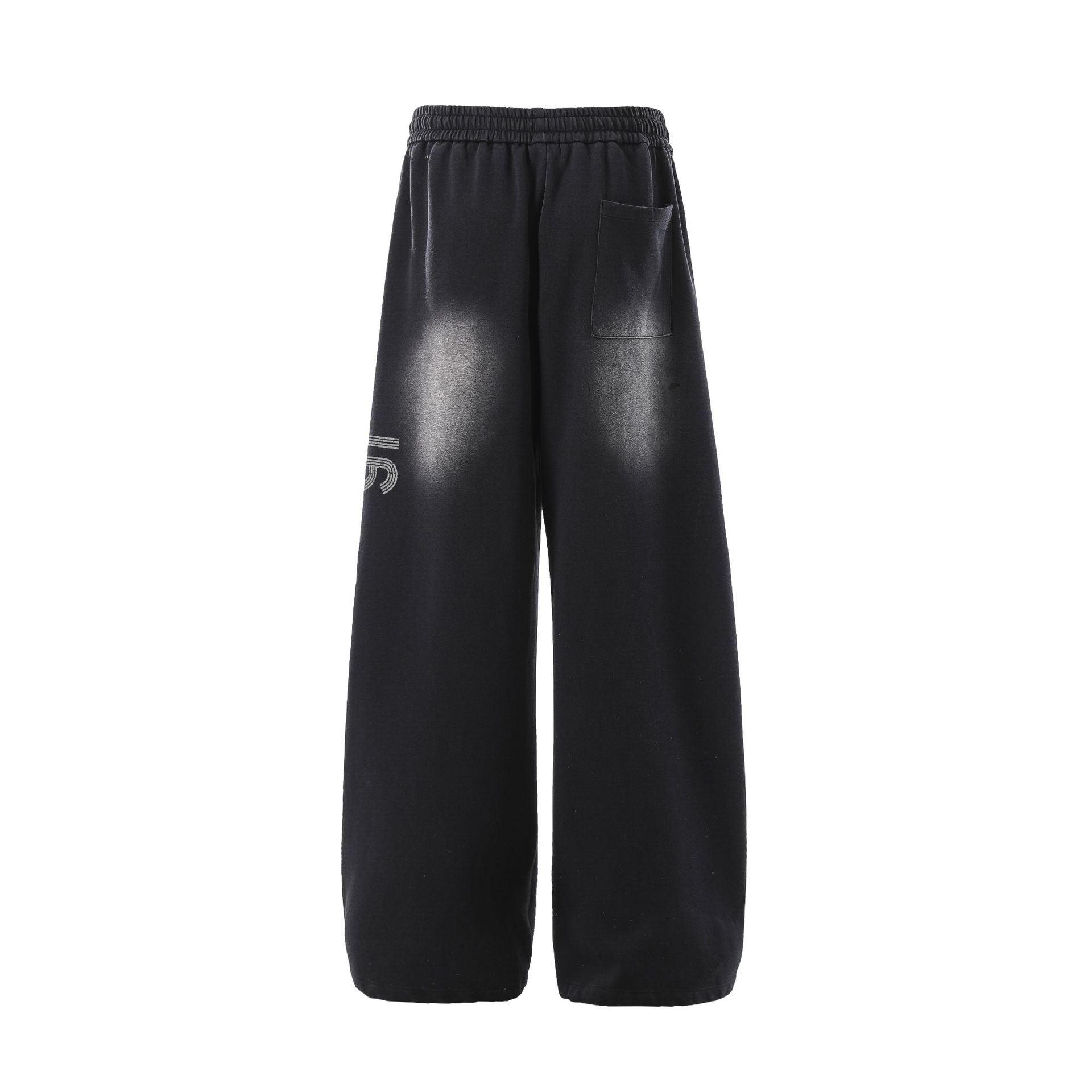 Wash Draped Wide Leg Sweatpants