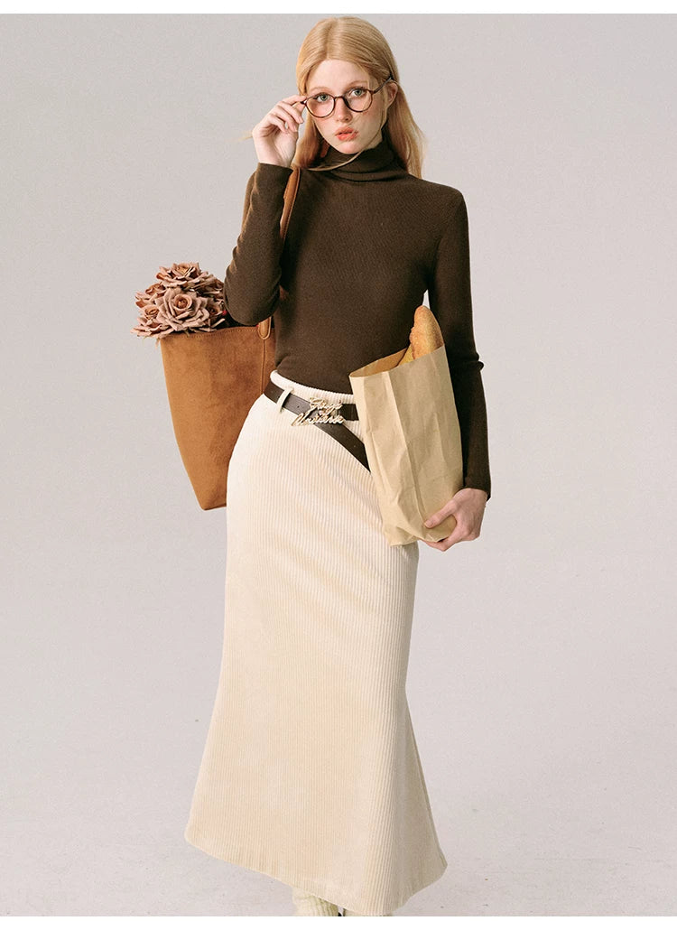 Velvet Collar Jacket & Long Skirt & Pleats Short Skirt Setup
