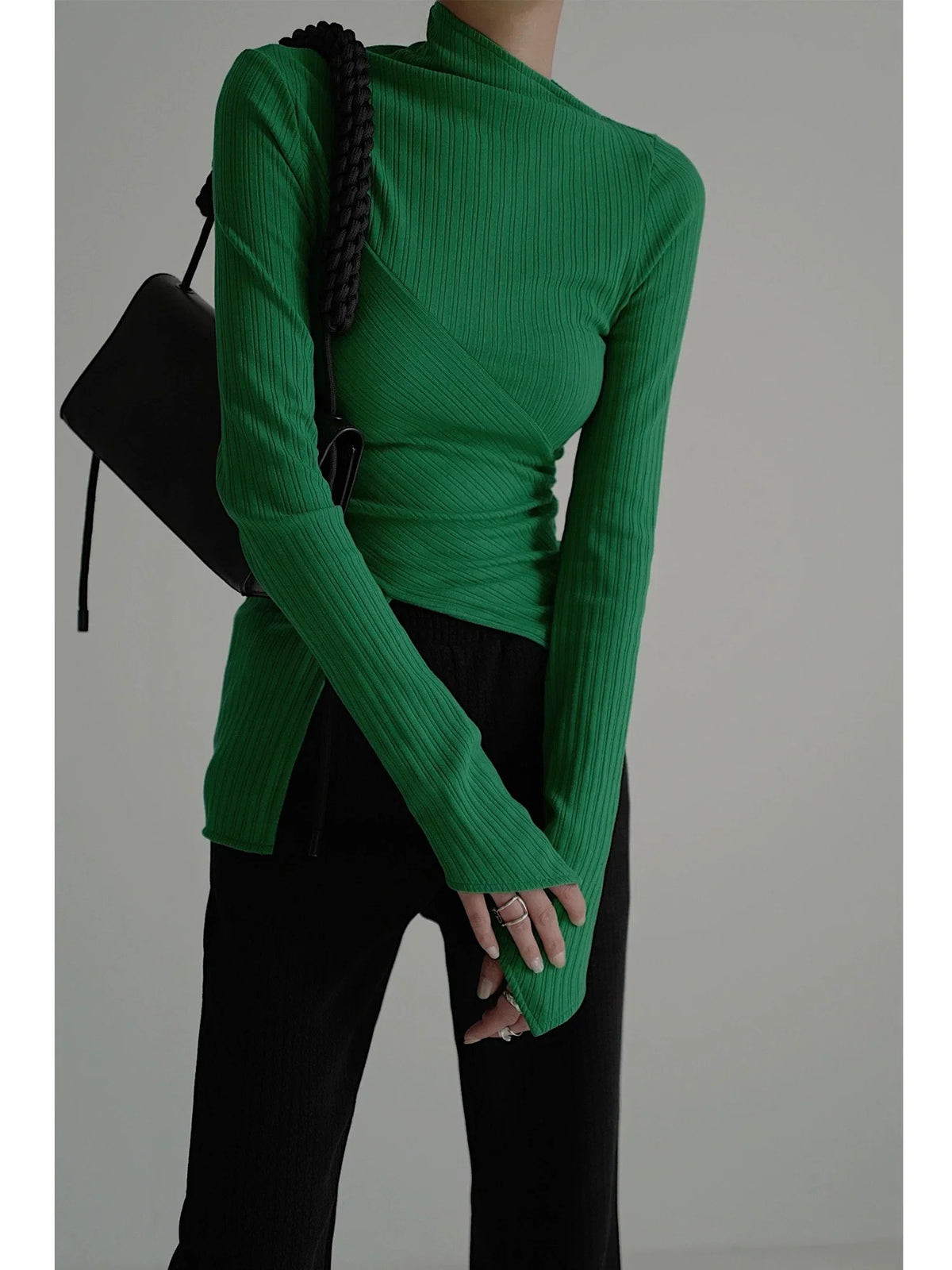 Pull en tricot à motif croisé