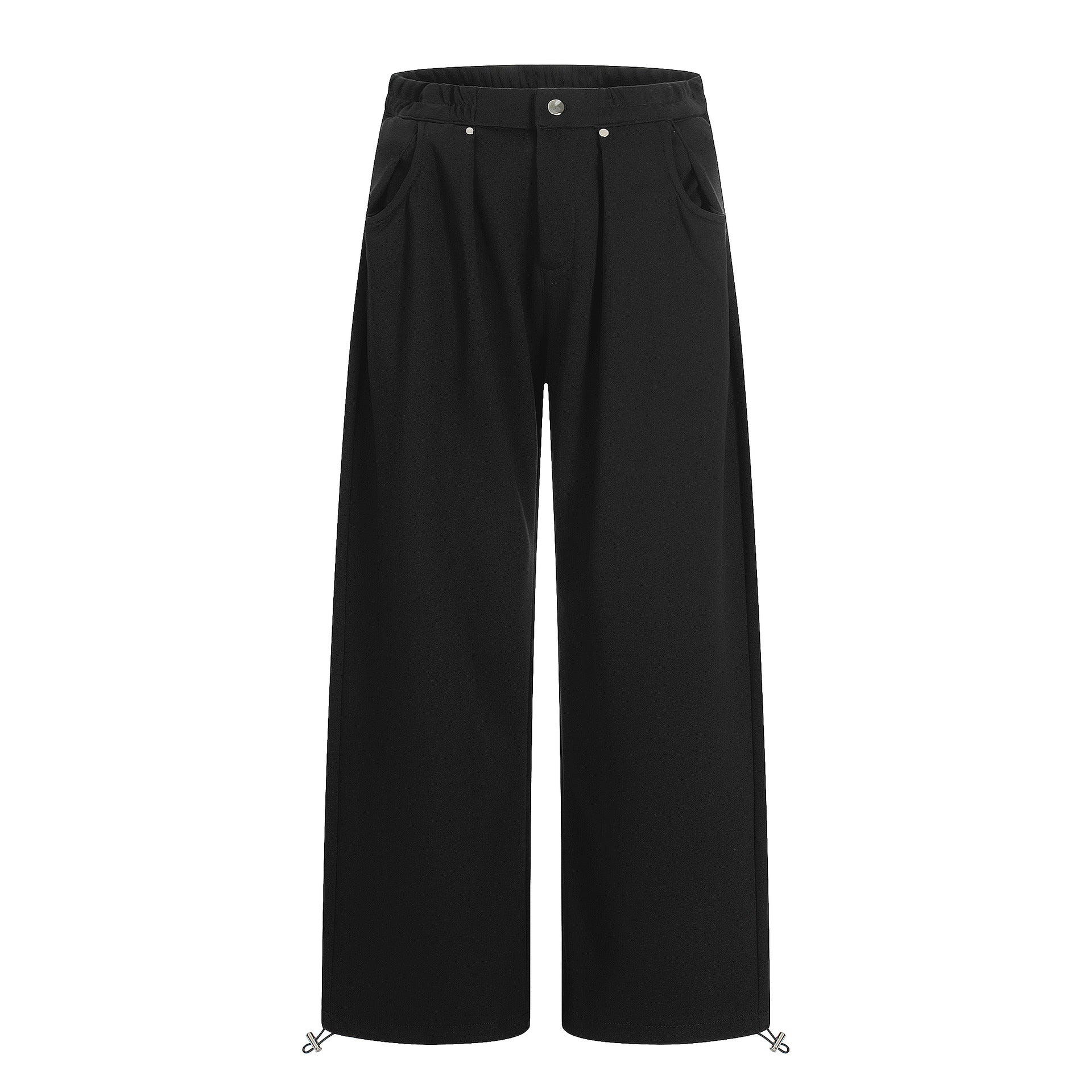 Pleats Wide Leg Sweatpants