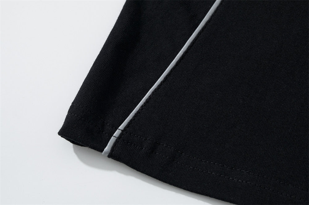 Letter bedrukte korte mouwen sportieve T-shirt