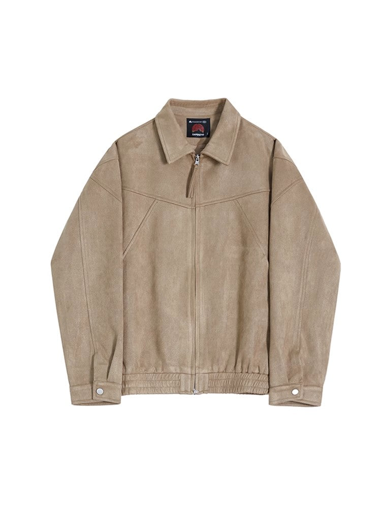 Suede Zipper Jacket