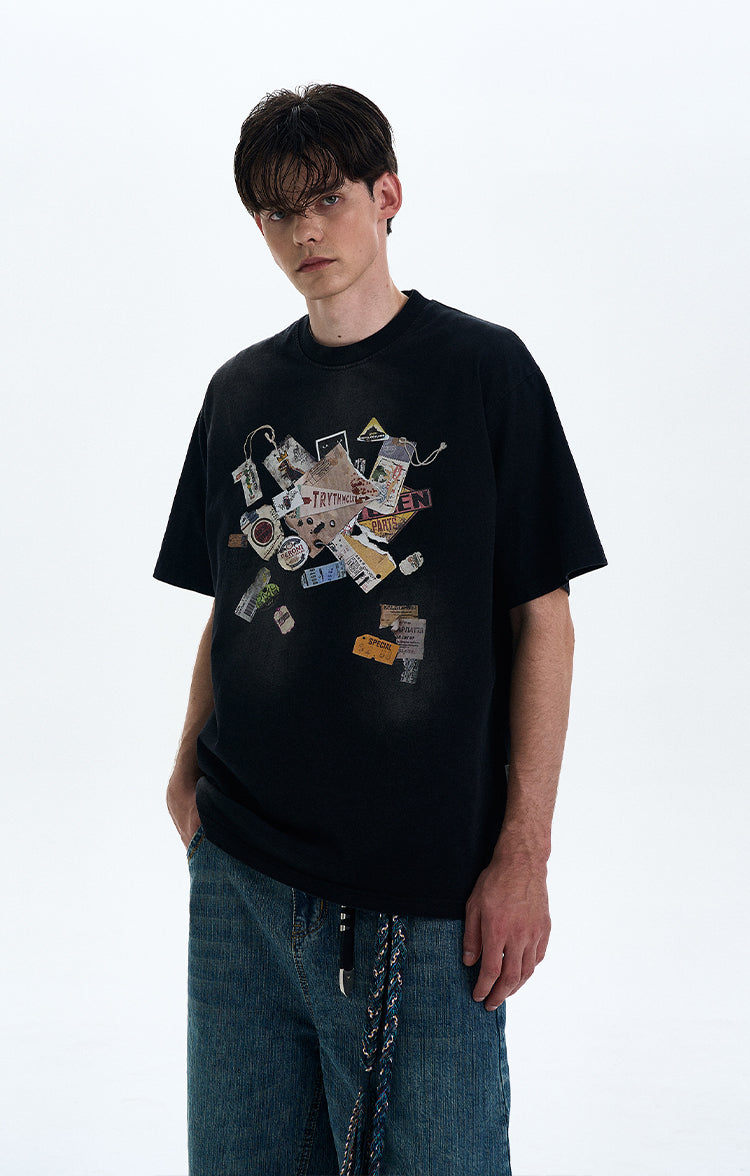 Vintage Fun Print T-shirt