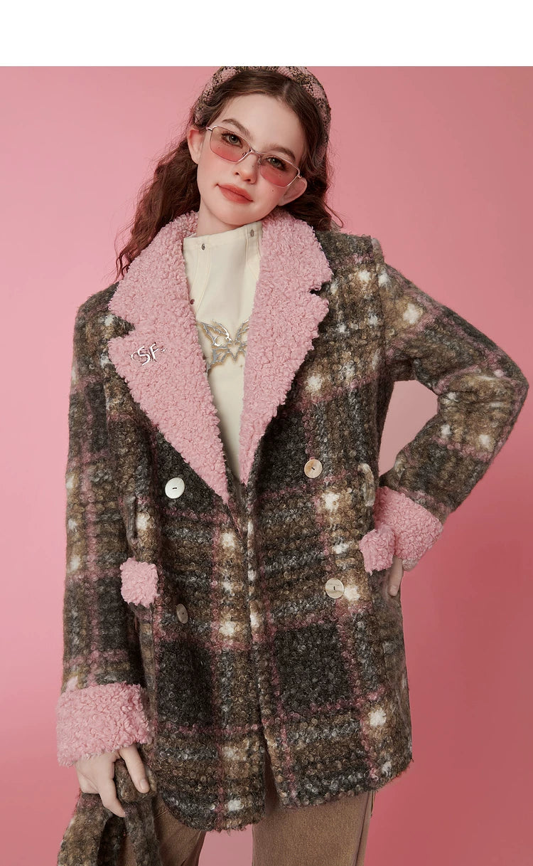 Plaid Mid-Length Coat