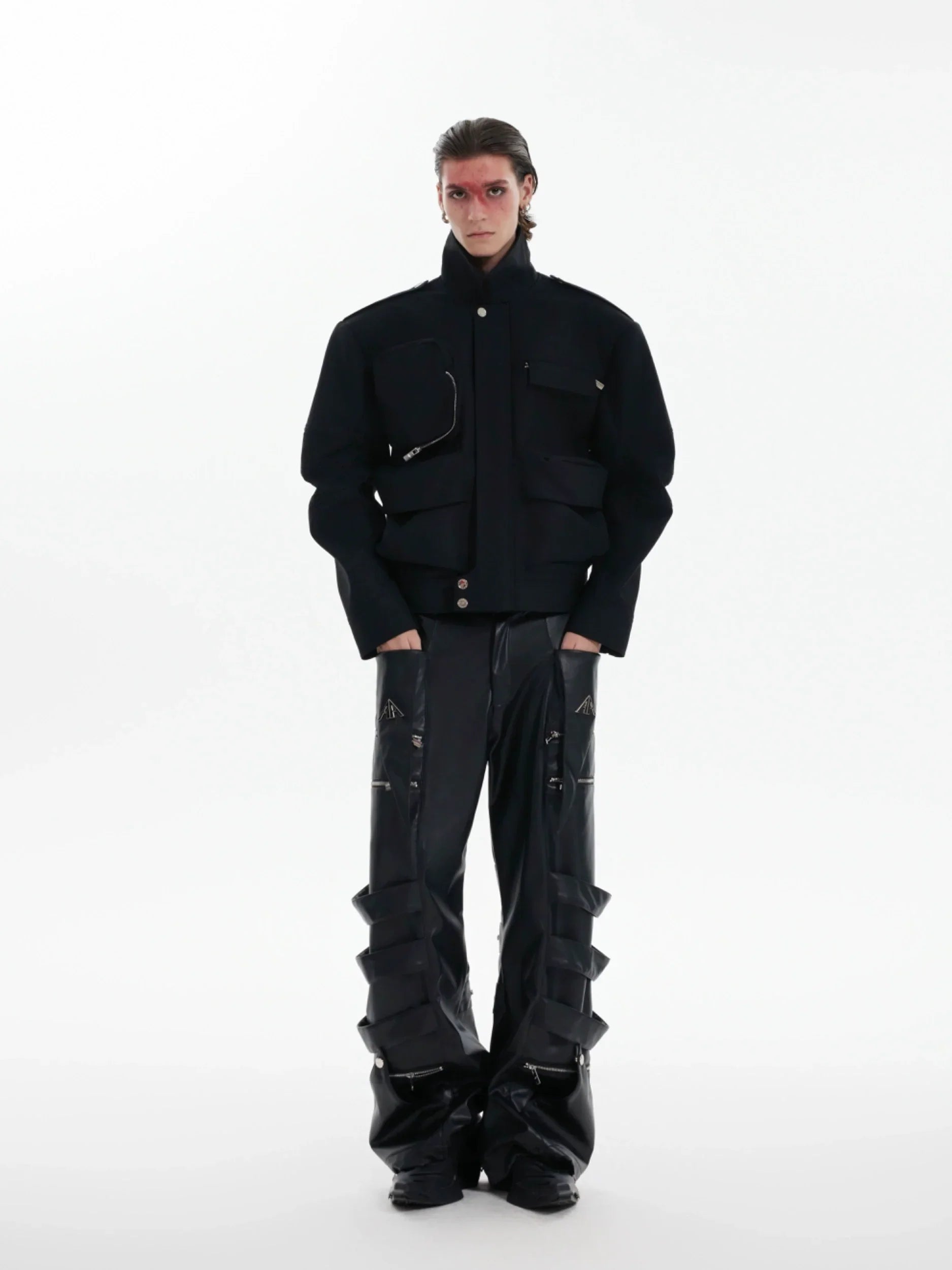 Multi Pocket Workwear Short Jacket