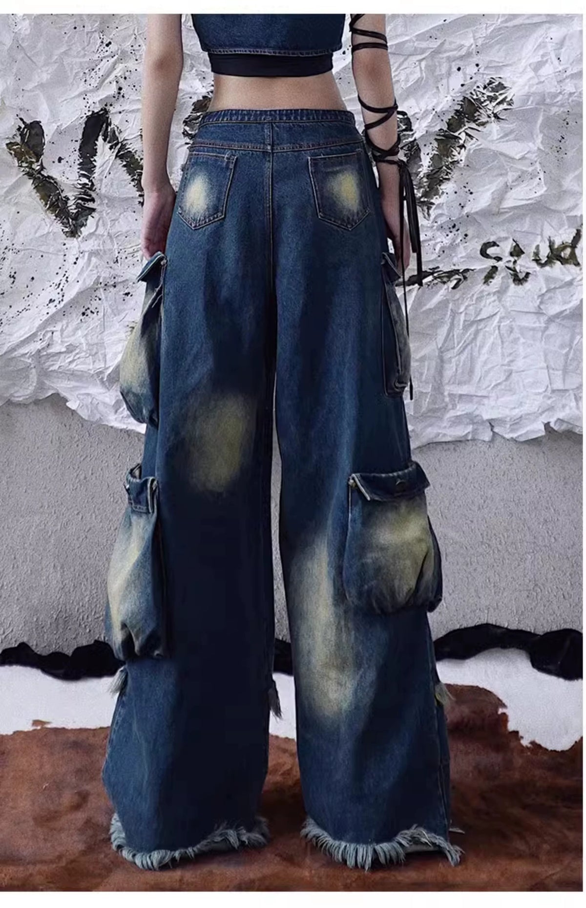 Heavy Craft Wide-Leg Denim Jeans