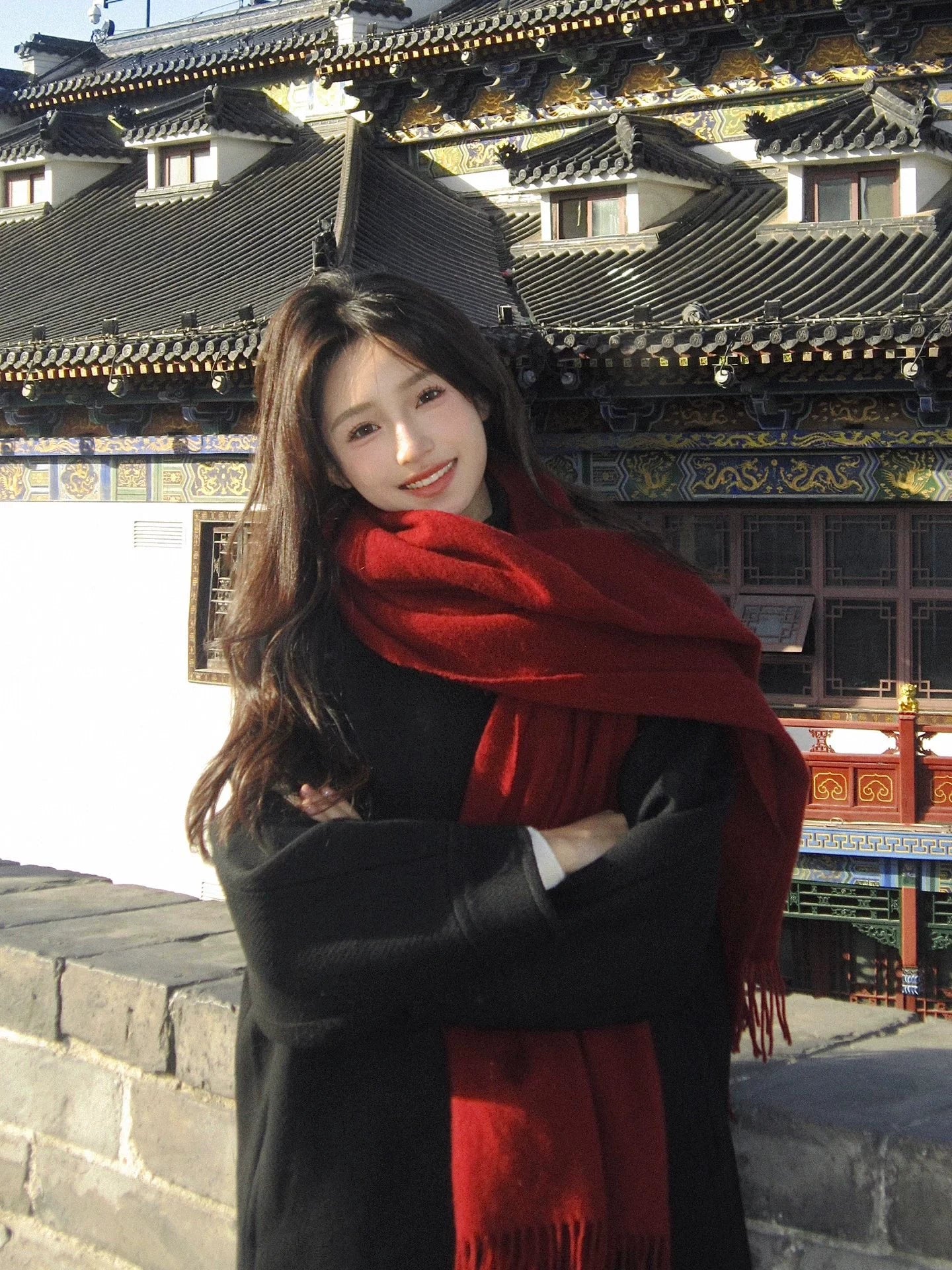 Vintage Solid Color Scarf