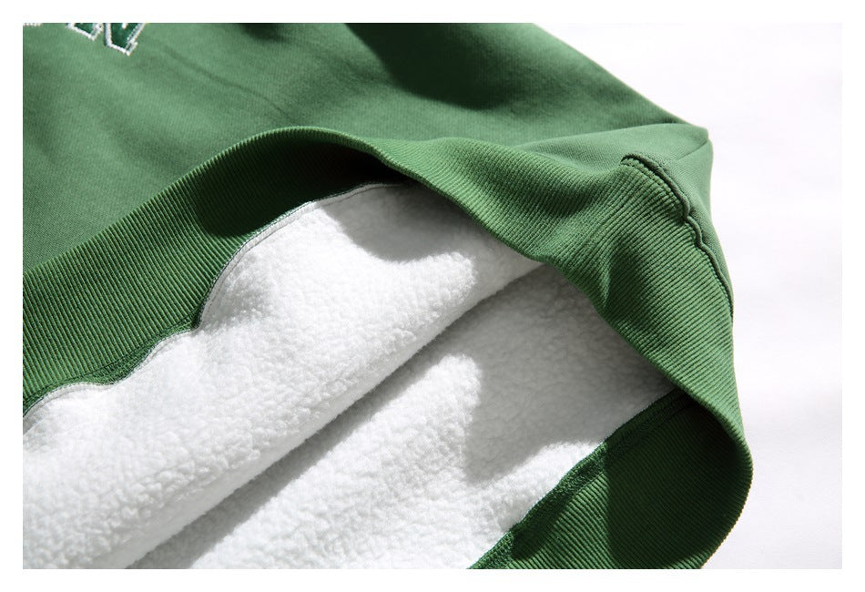 Sudadera con capucha de polar acolchada y suelta
