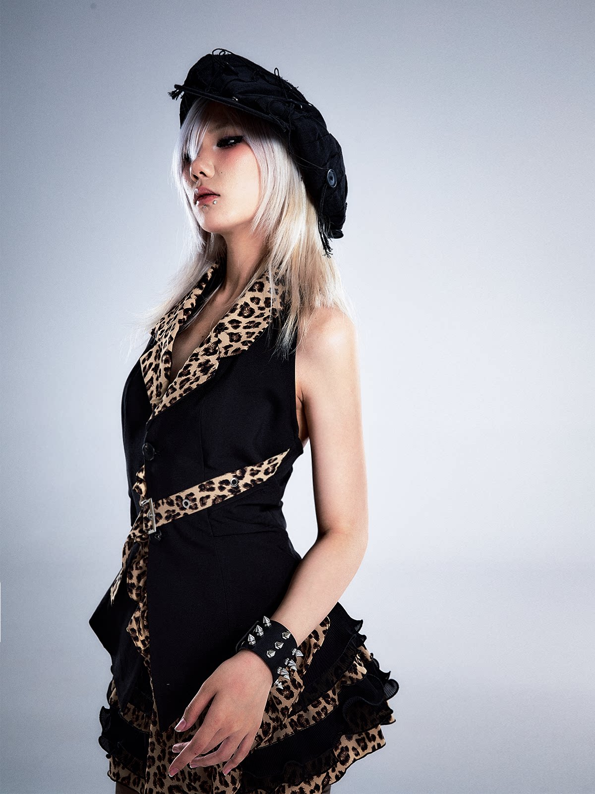 Leopard Print Halter Vest