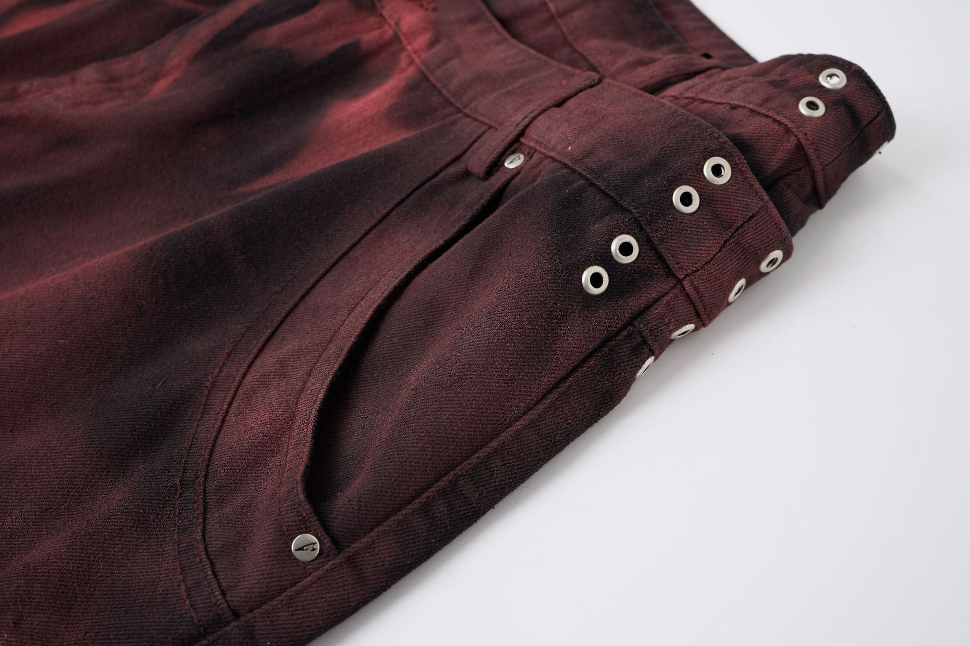 Washed Graffiti Dirty-Dye Denim Jort