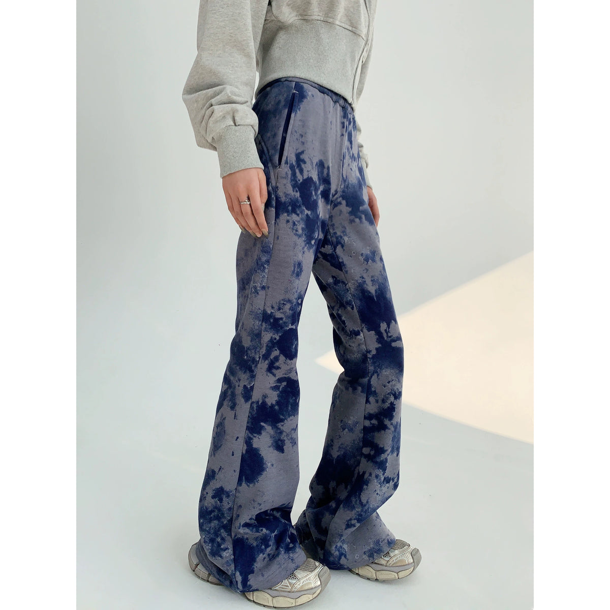 Tie Dye Slim Fit Flare Sweatpants