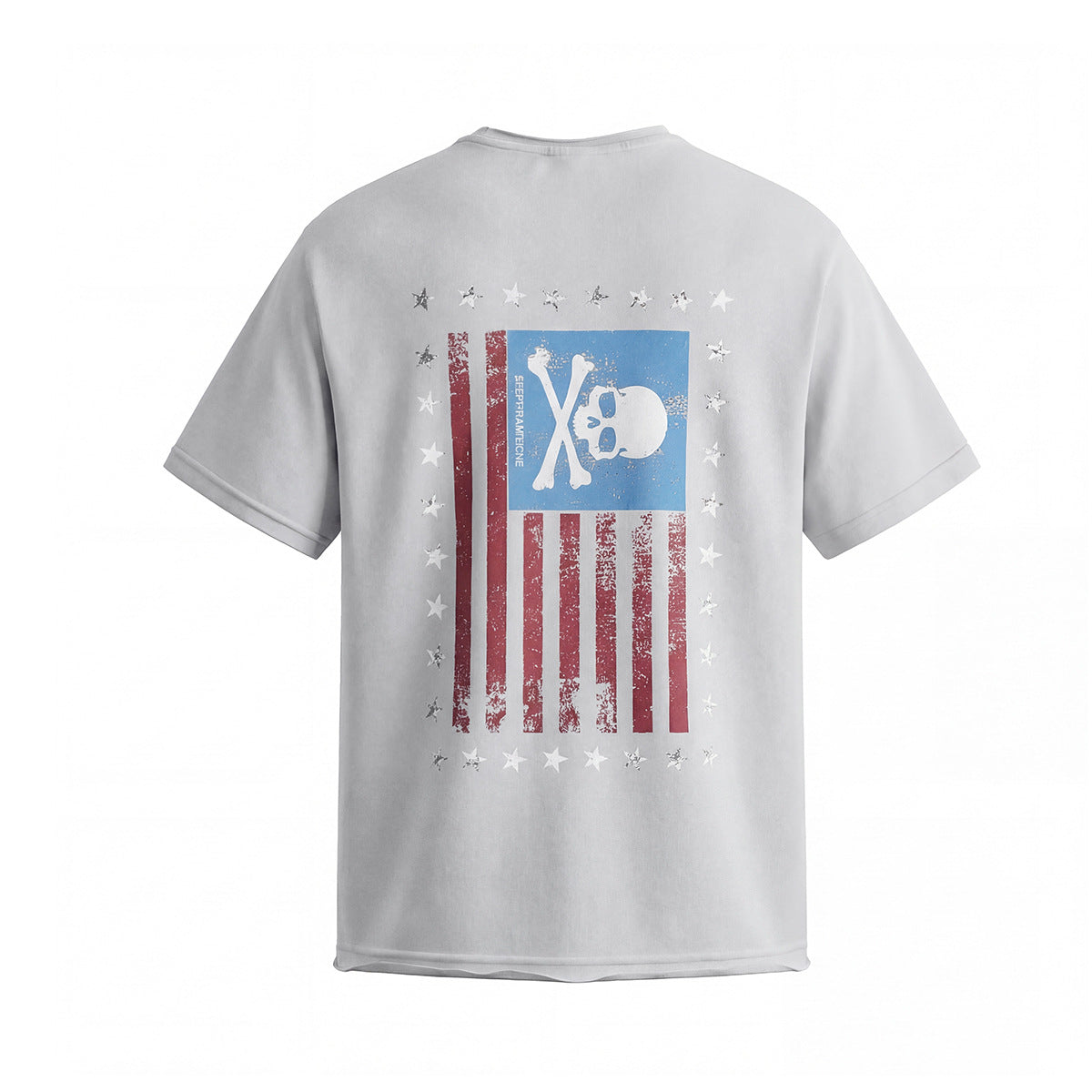 Skull Flag Washed Short Sleeve T-Shirt