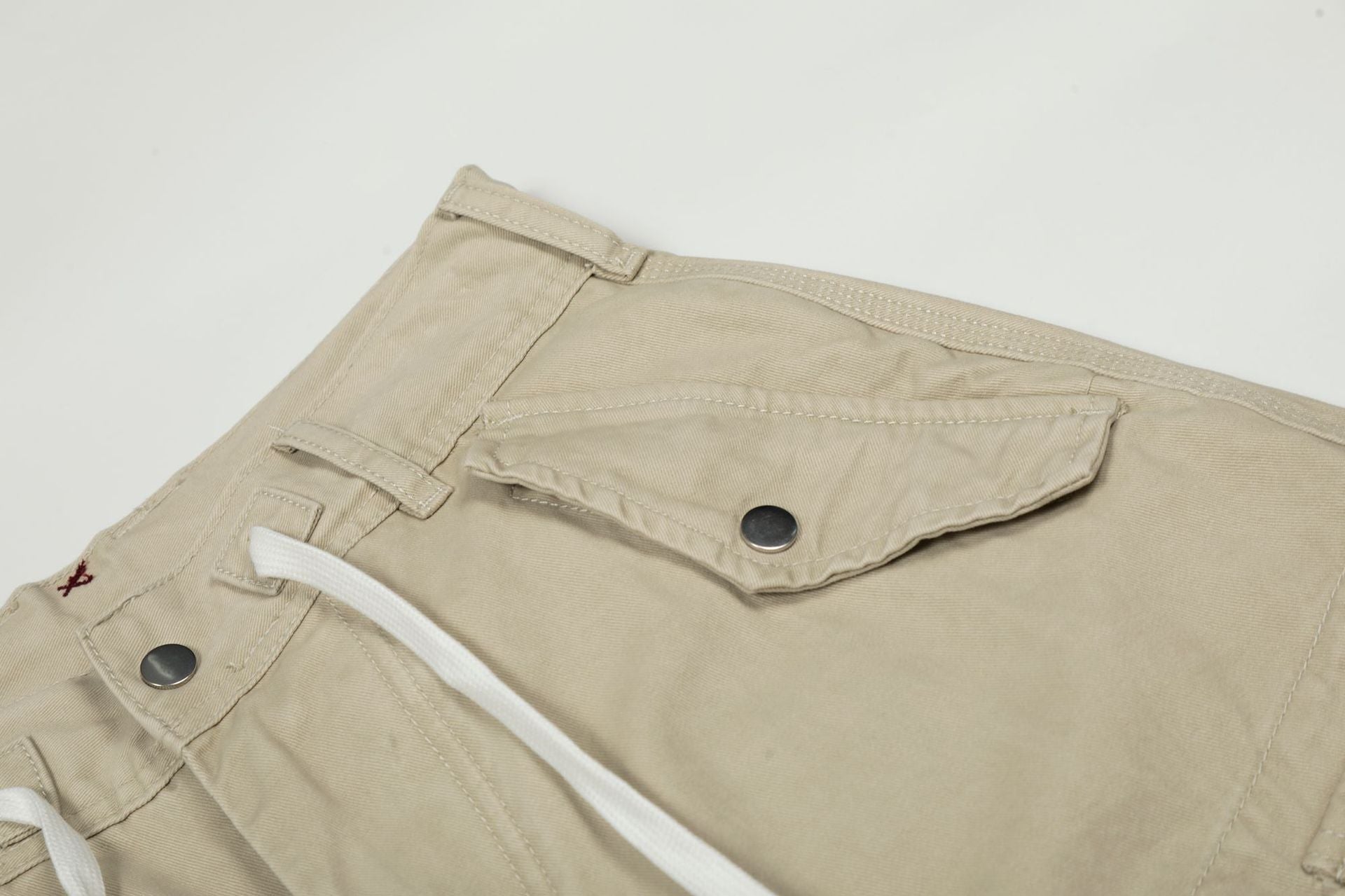 Drawstring Cargo Wide Leg Pants