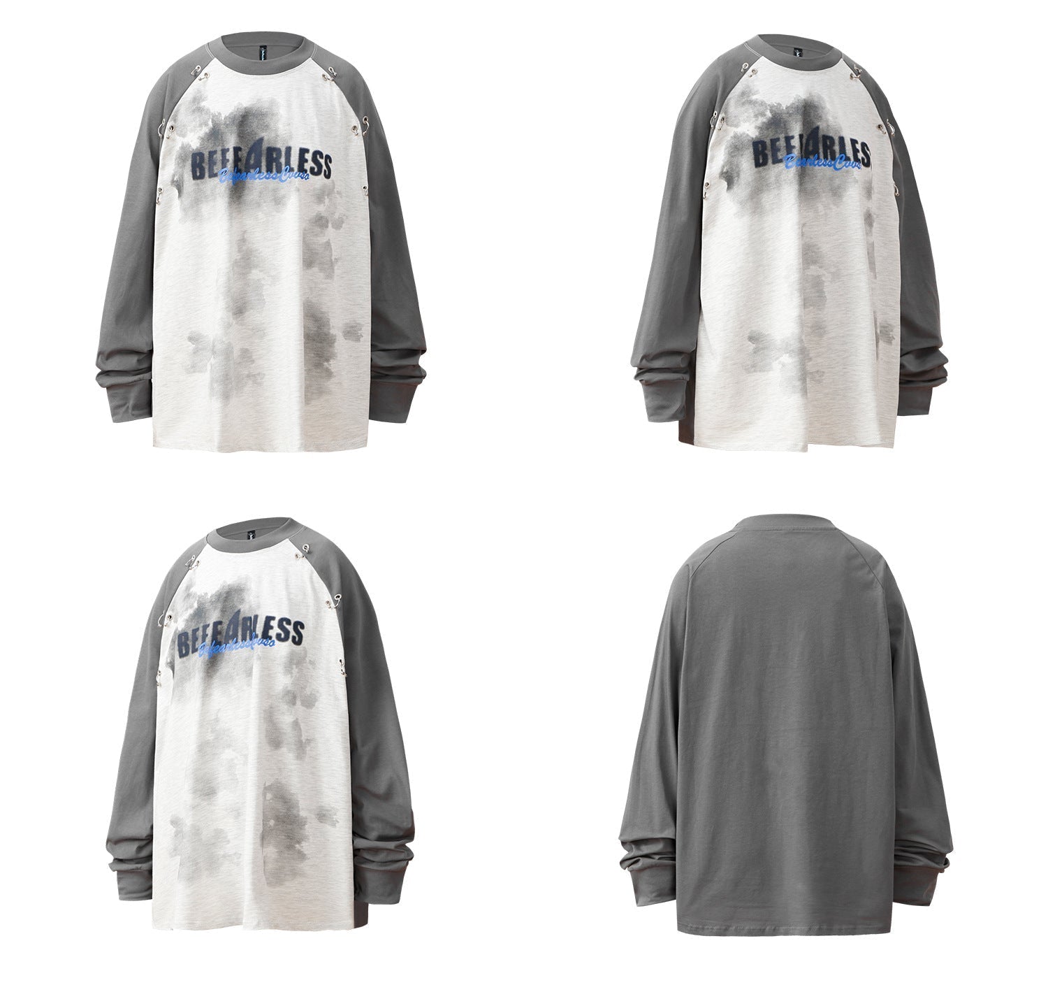 Colorblock Metal Decor Sweatshirt