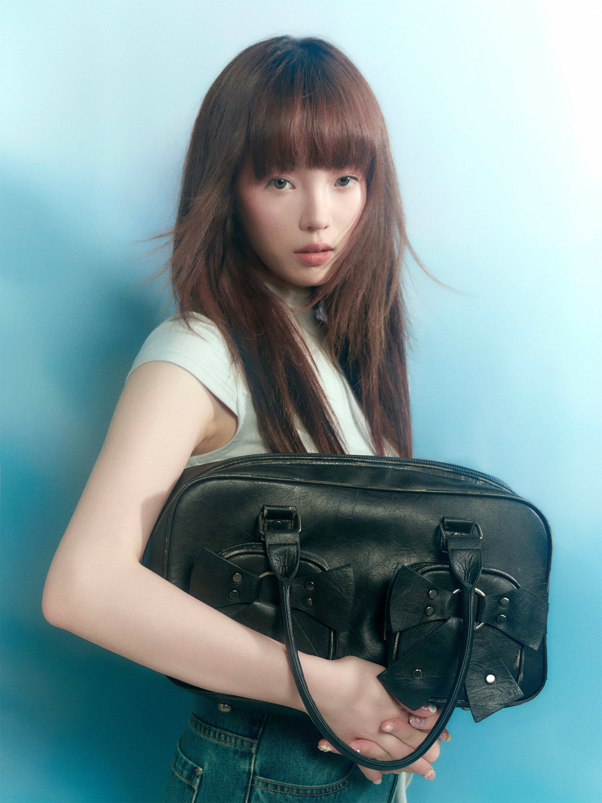Liquid Bow Punk Bowling Tote Bag