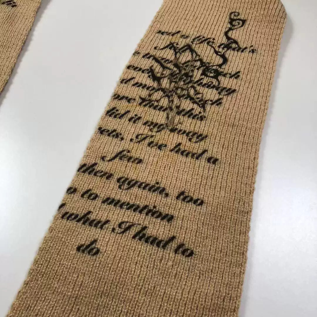 Cartoon Knit Scarf