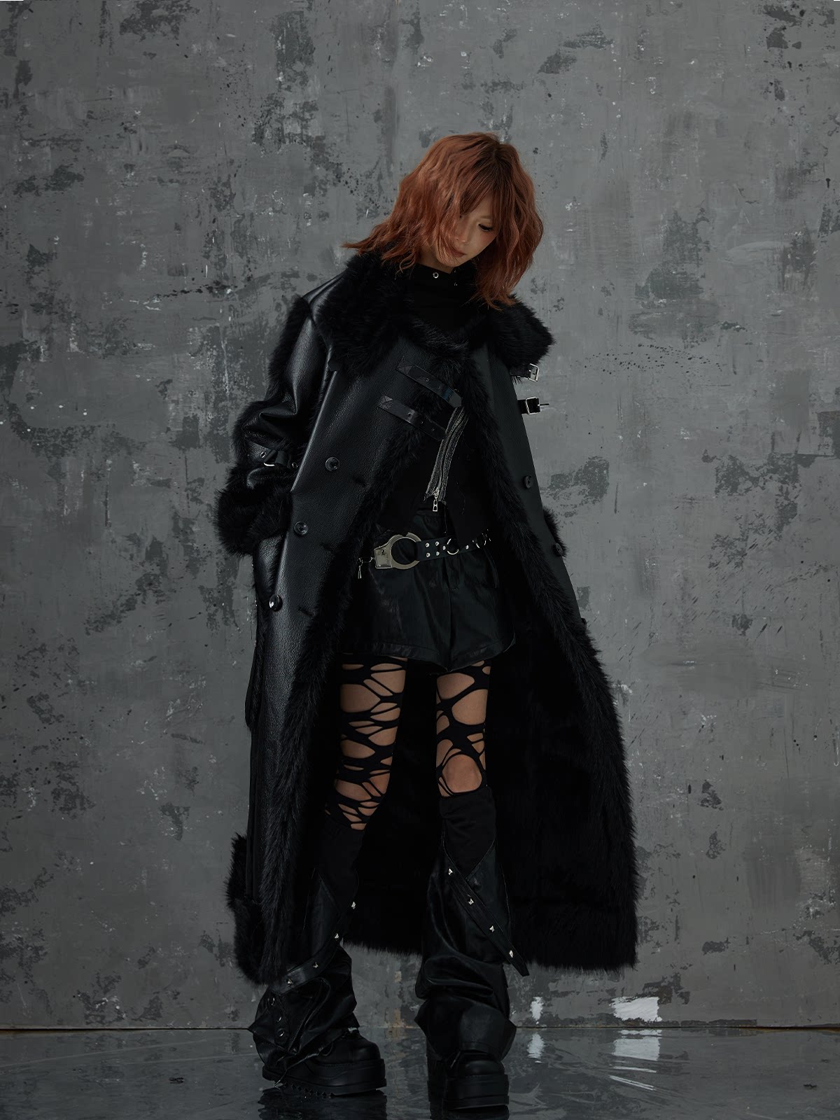 Heavy Thickened Fake Fur Shearling Coat