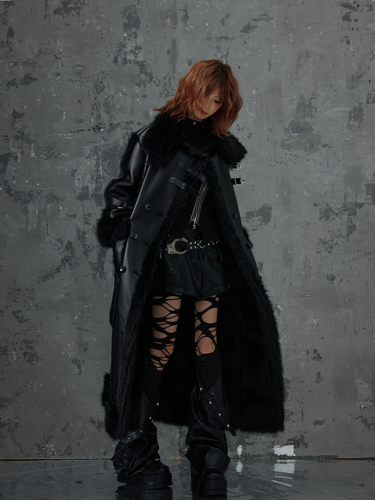 Heavy Thickened Fake Fur Shearling Coat