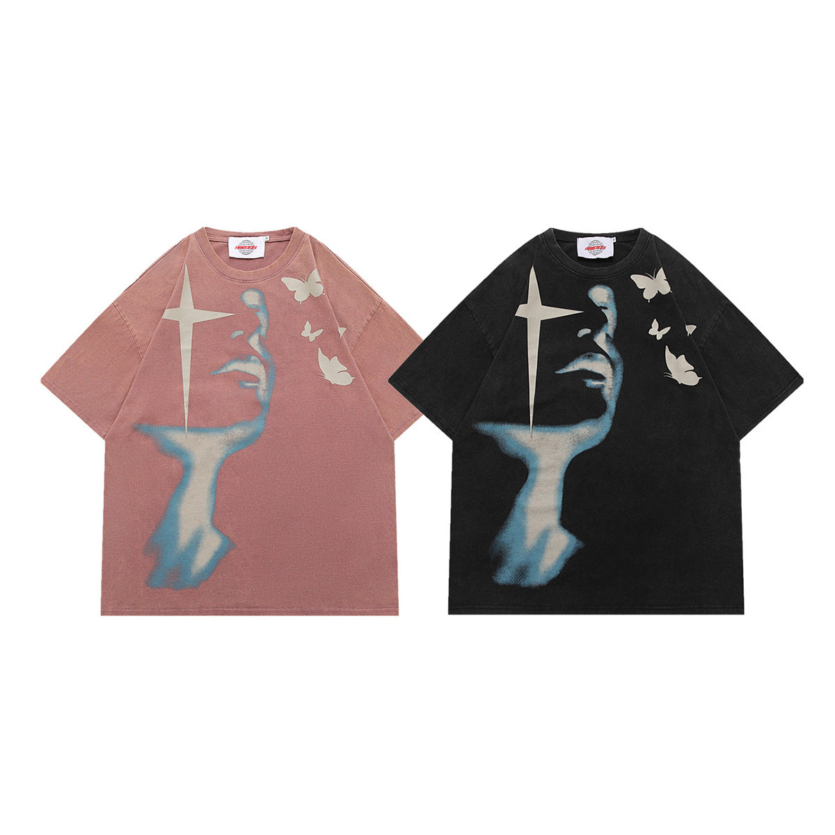 Portrait Butterfly Art Print Short Sleeve T-Shirt