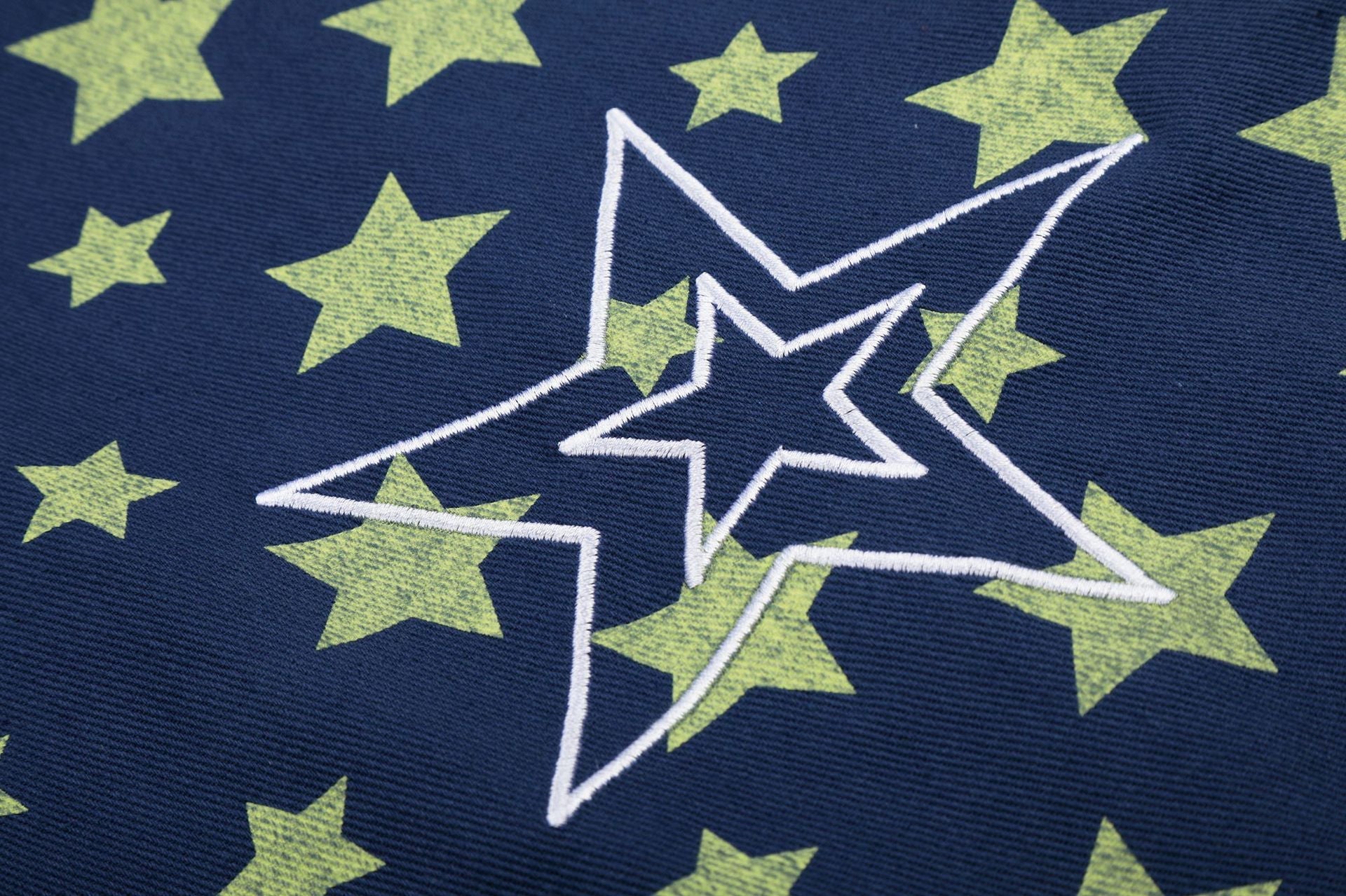 Star Print Denim Jort