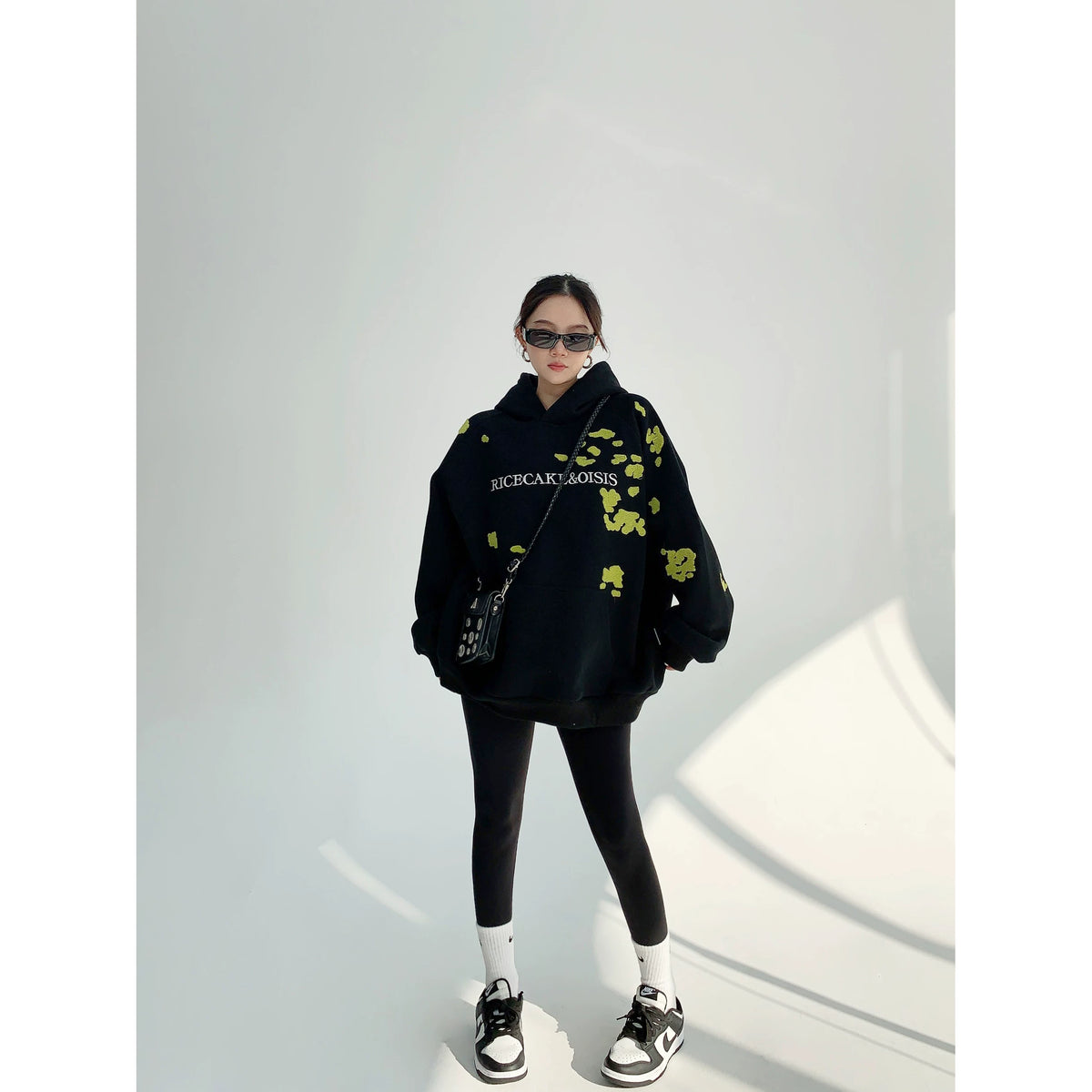 Thick Embroidery Oversized Hoodie