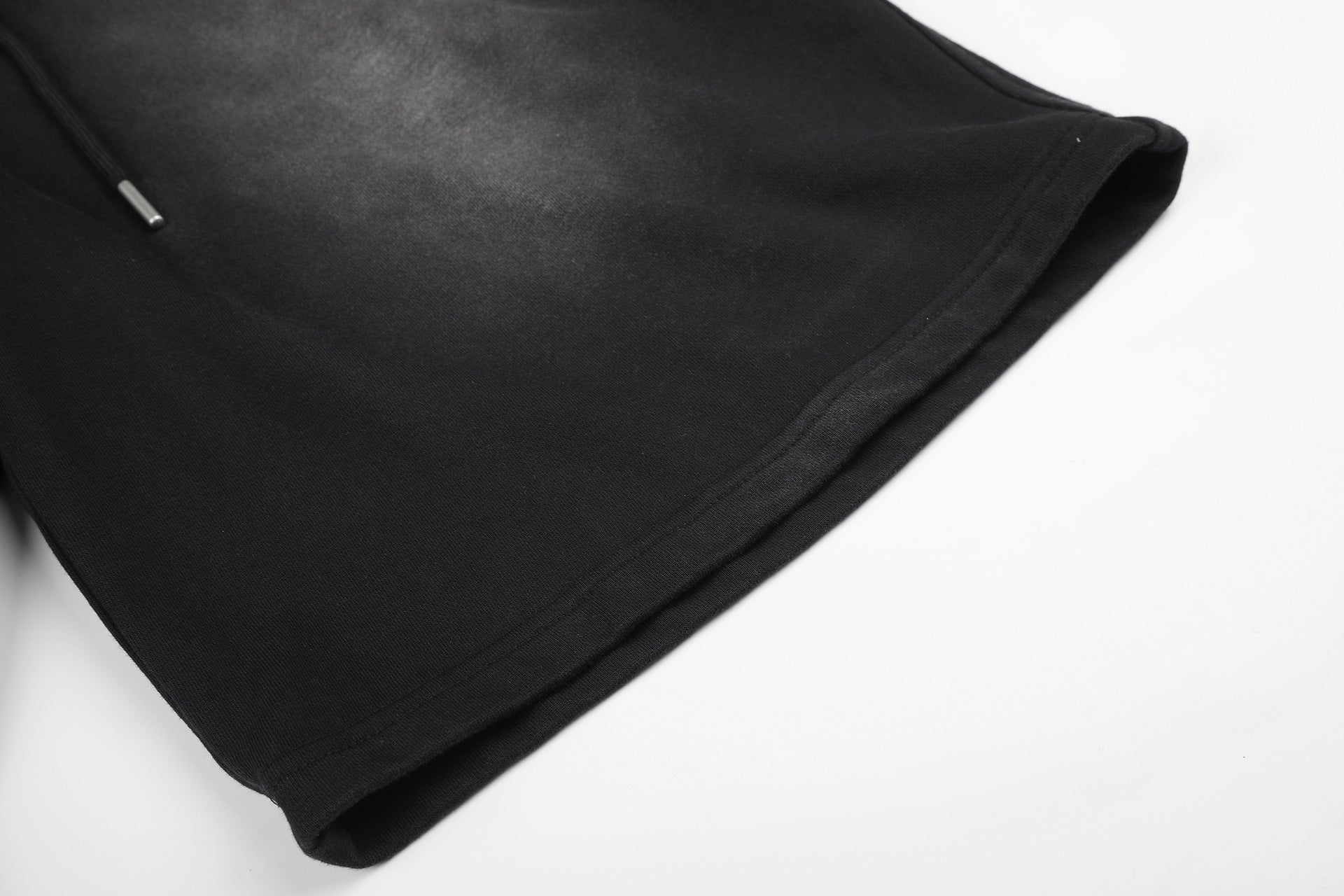 Washed Wide Leg Half Sweatpants