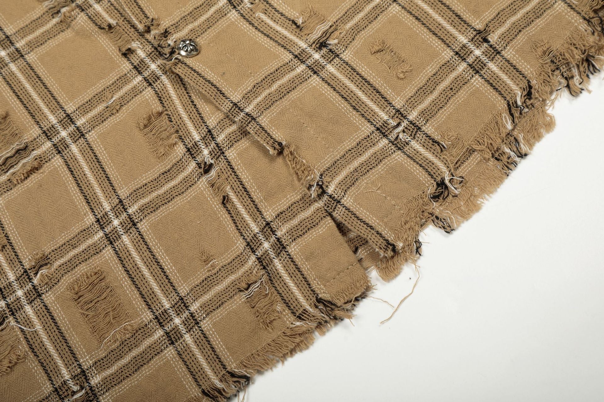 Plaid Damage Wash Long Sleeve Shirt