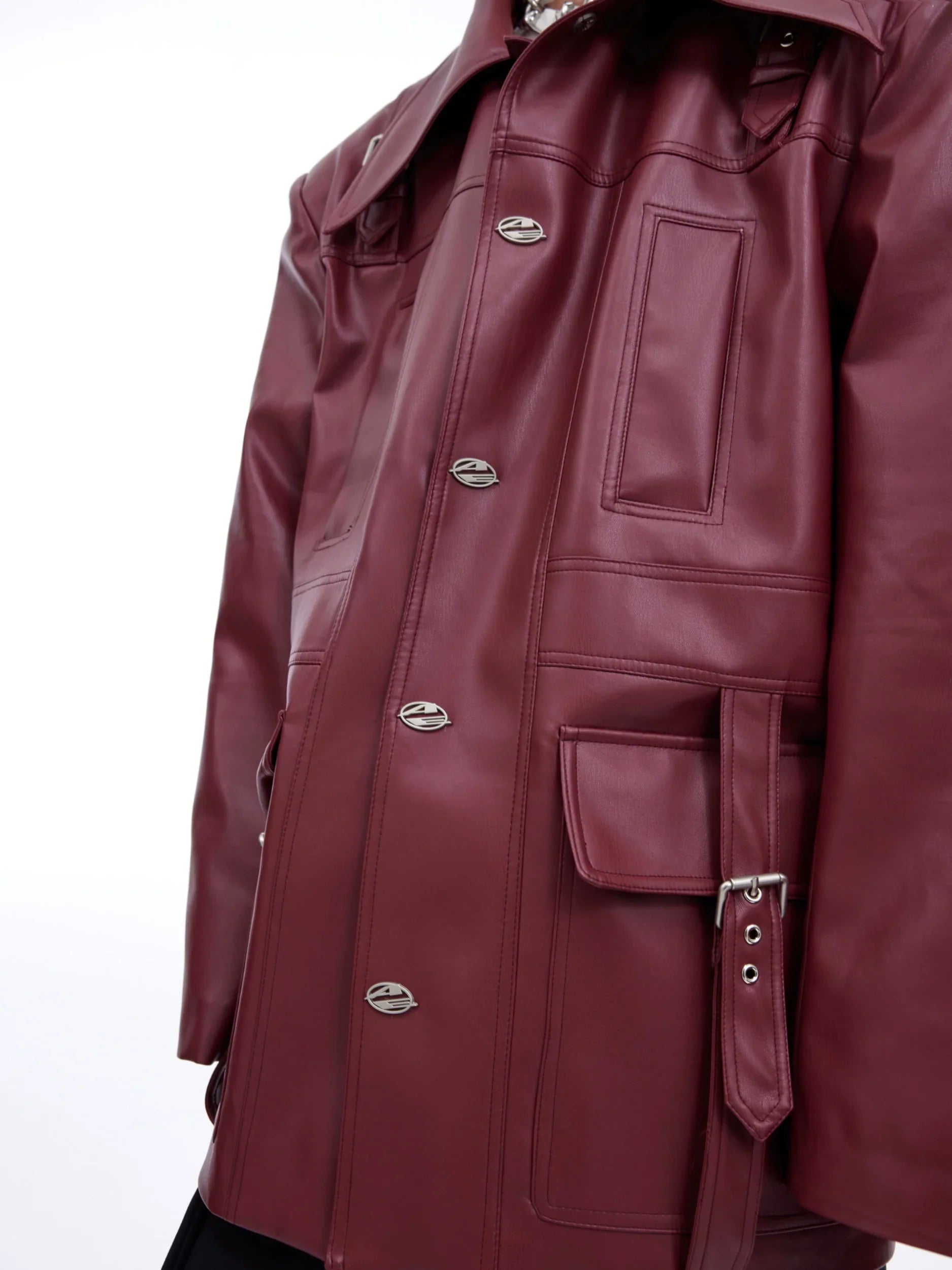 Oversize PU Leather Jacket