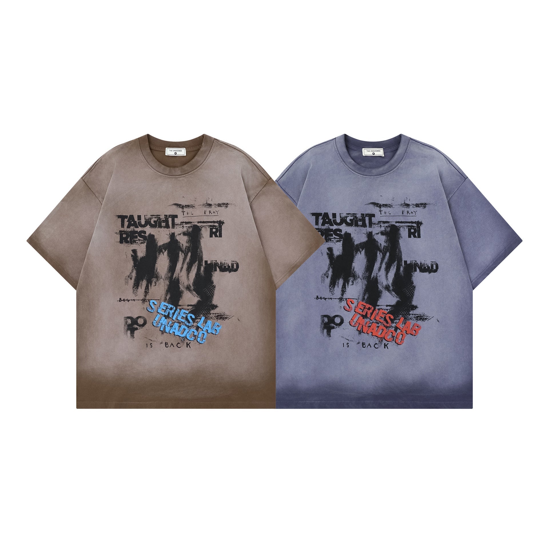 Dark Graffiti Print Short Sleeve T-Shirt