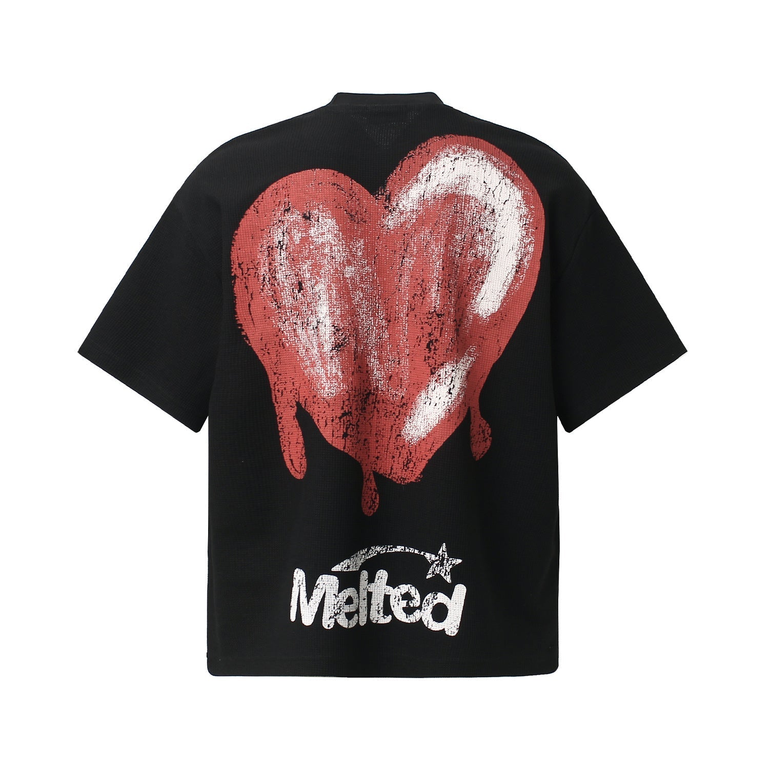 Waffle Graffiti Oversize Short Sleeve T-Shirt