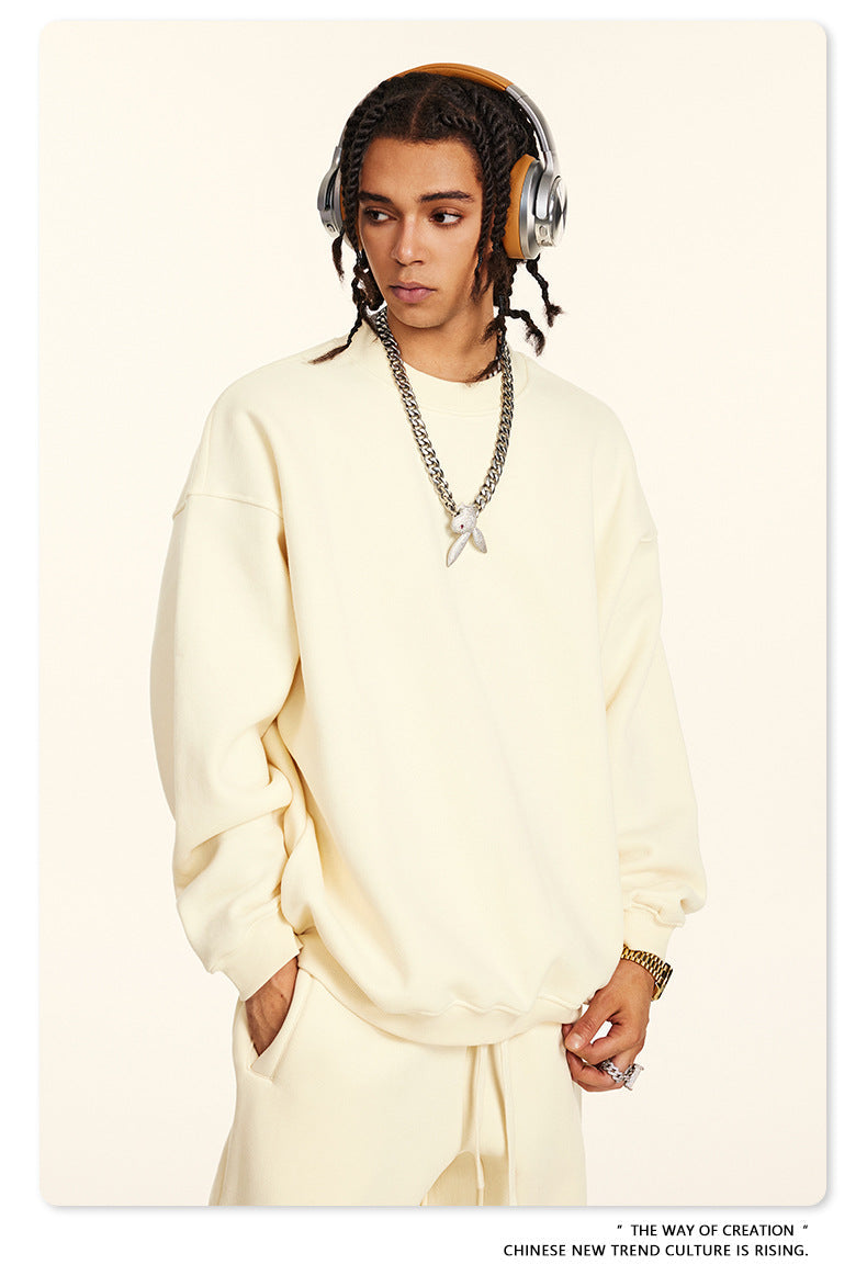 Fleece Lining Oversize Sweatshirt