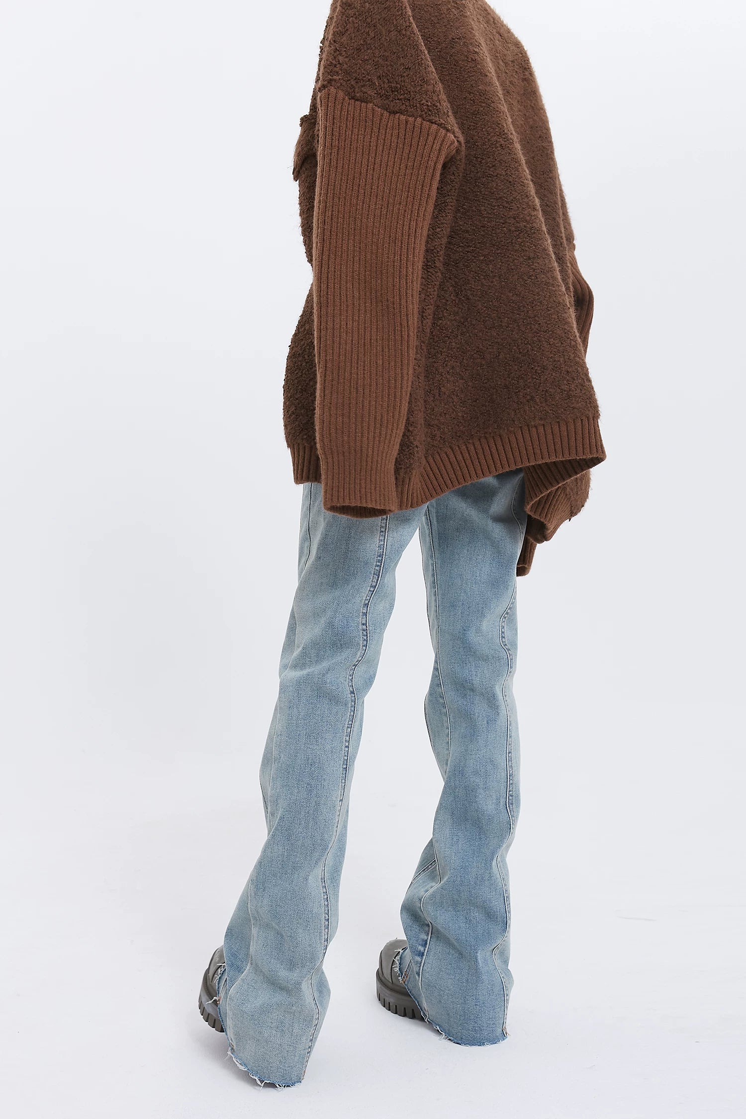 Fade Seam Flare Denim Jeans