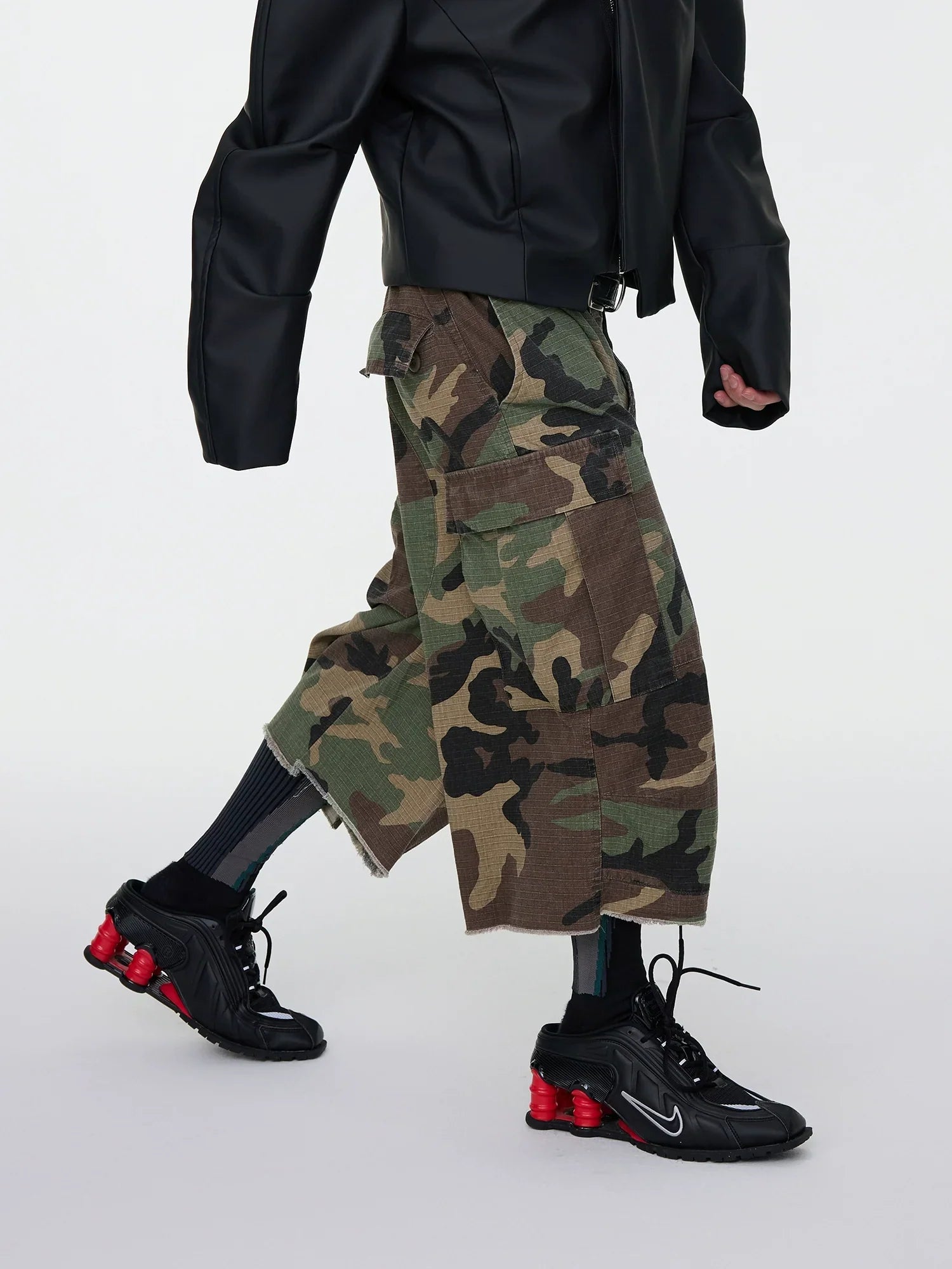 Camouflage Multi-Pocket Cargo Short