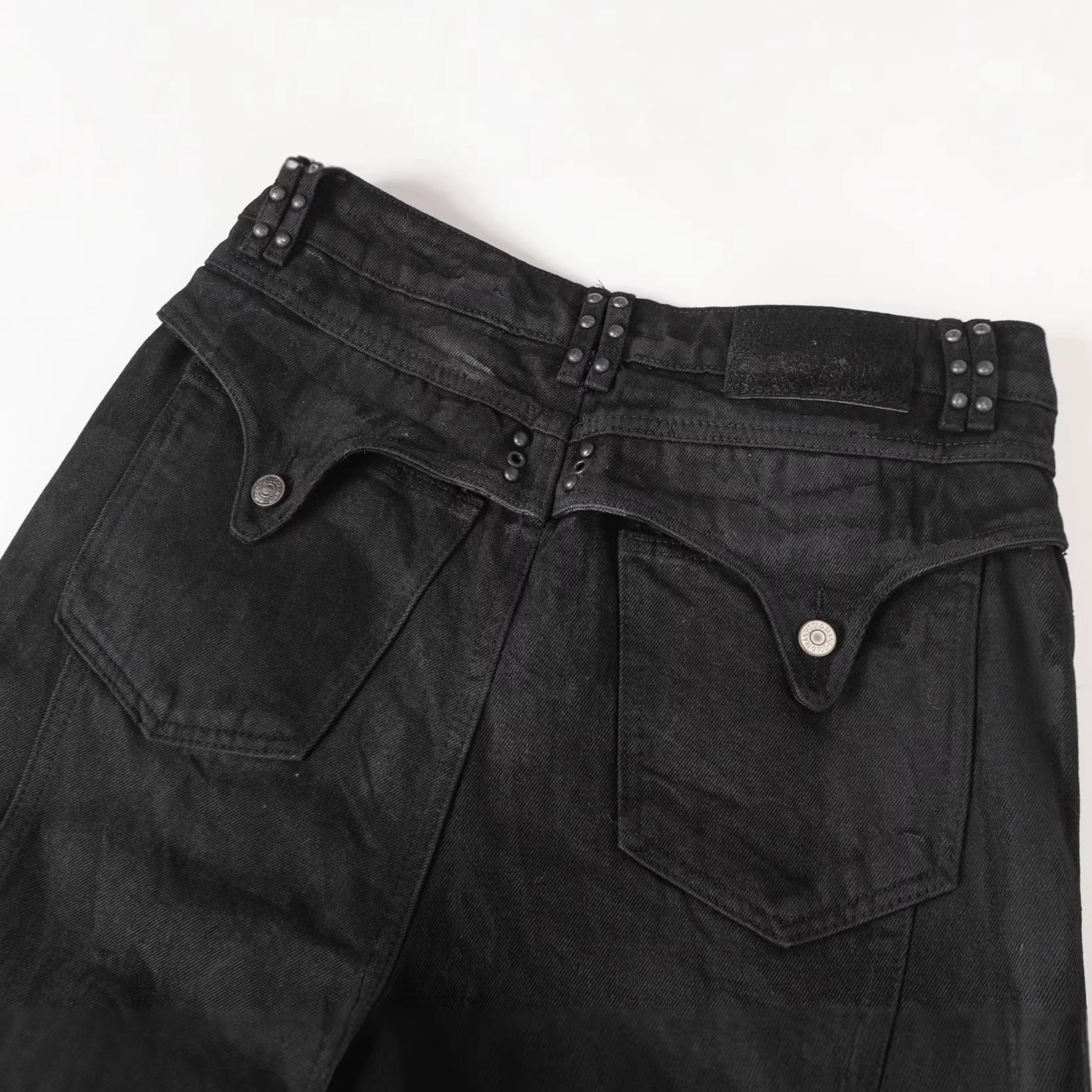 Wash Tapered Full-Length Denim Jeans