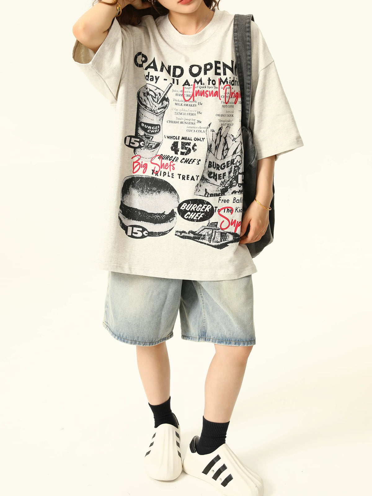 Oversize Print Short Sleeve T-Shirt