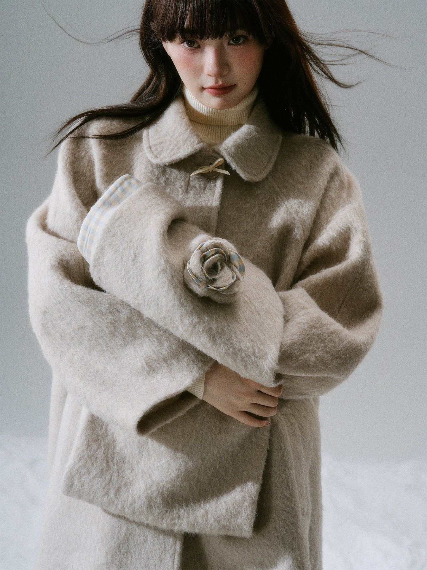 Flower Accent Coat