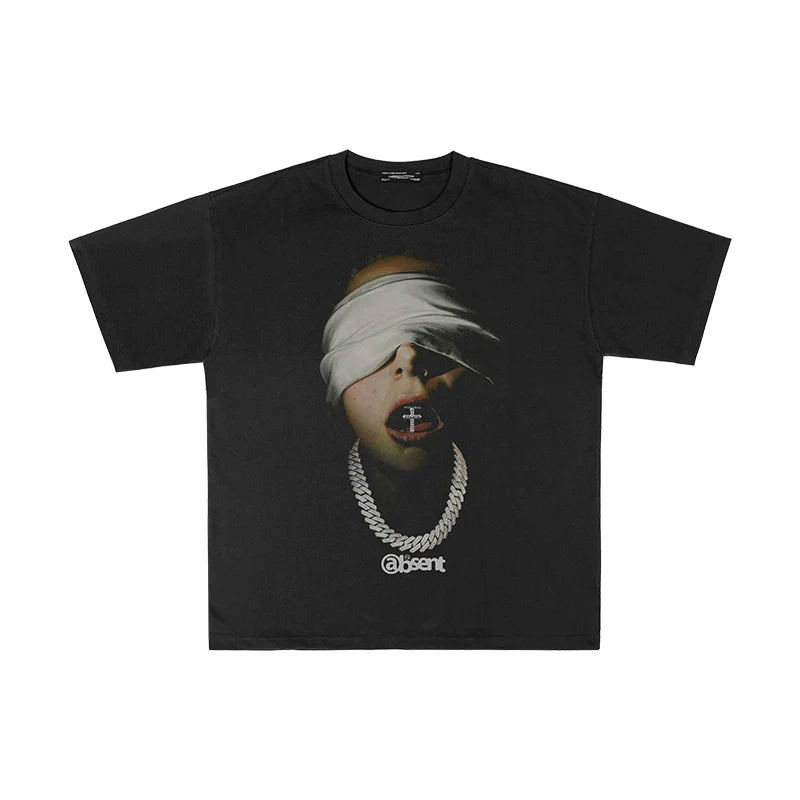"Silent Absence" Imaginary Retro T-shirt - MADXMARX