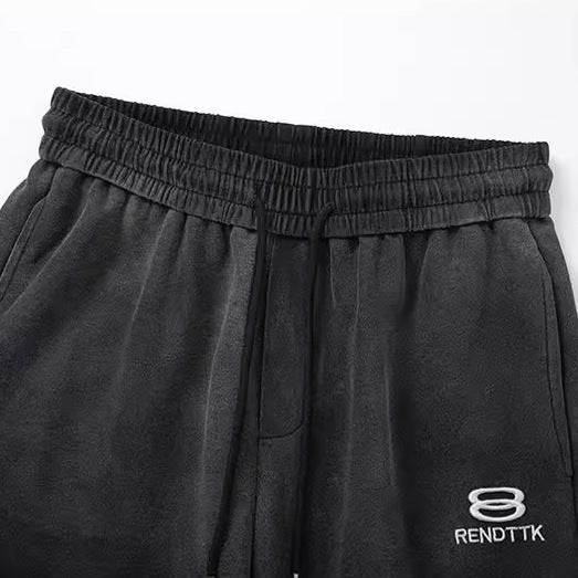 Gradient Drawstring Wide Leg Sweatpants