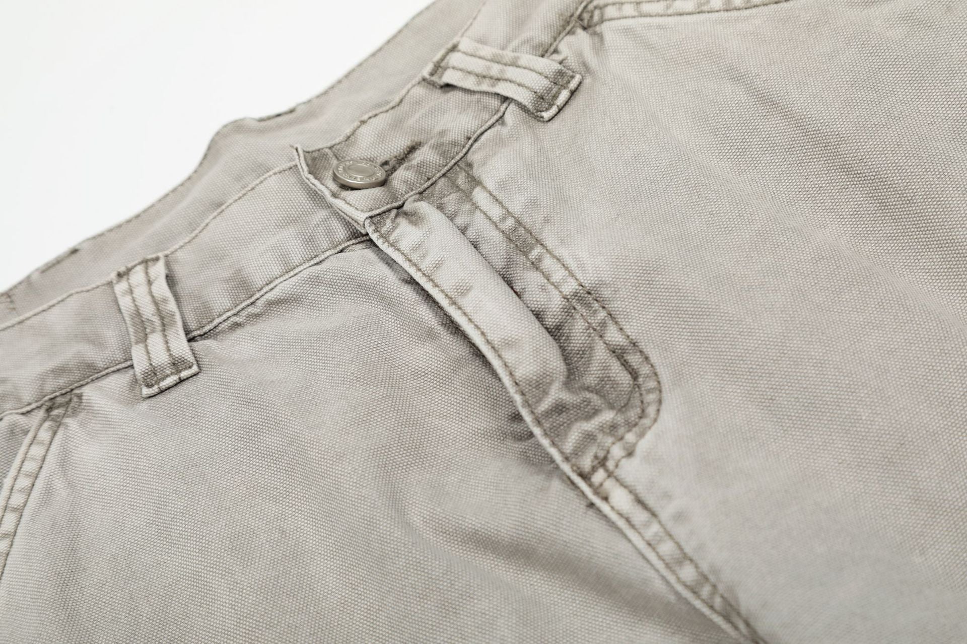 Washed Multi-Pocket Wide Leg Cargo Pants