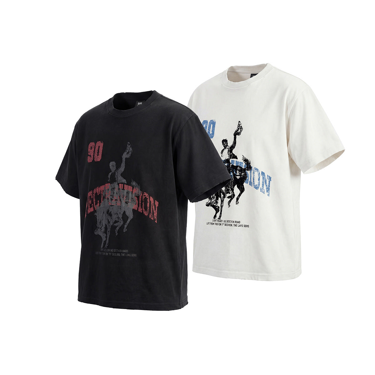 Art Letter Print Short Sleeve T-Shirt