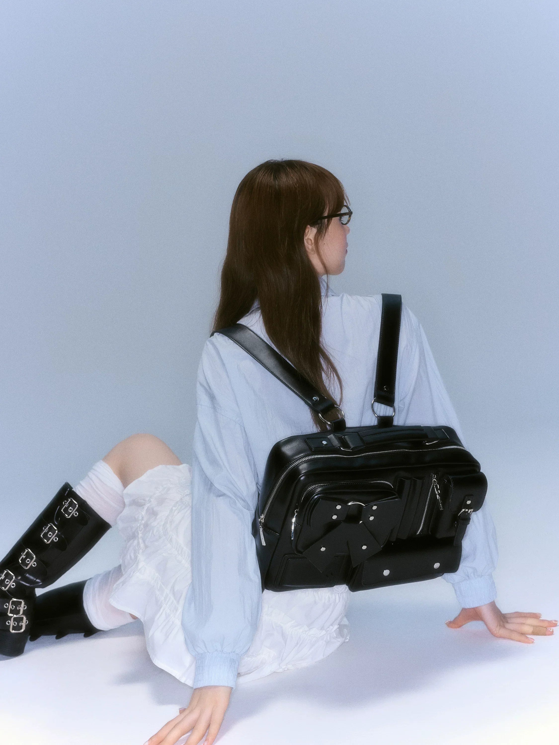 Ringing College Sweet Cool Girl 3D Pocket Shoulder Bag