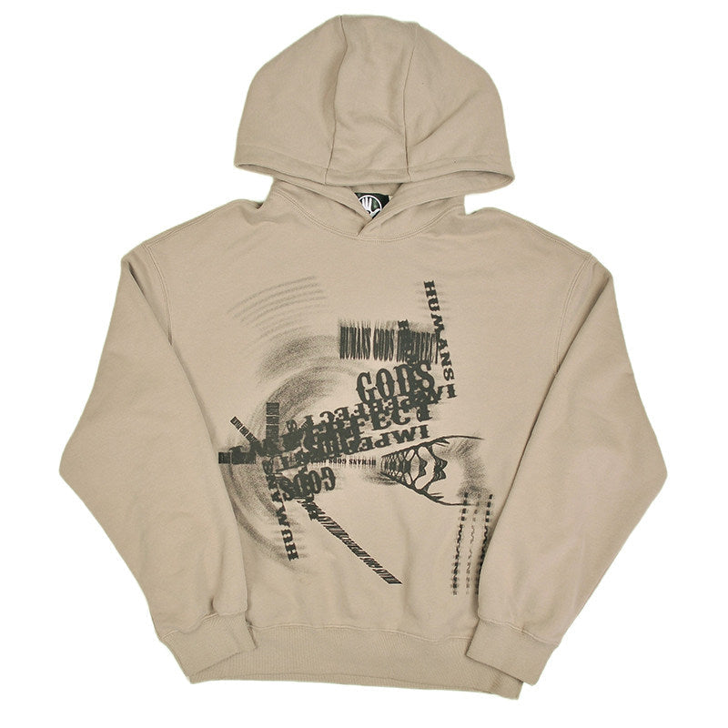 Oversize Pullover Print Hoodie