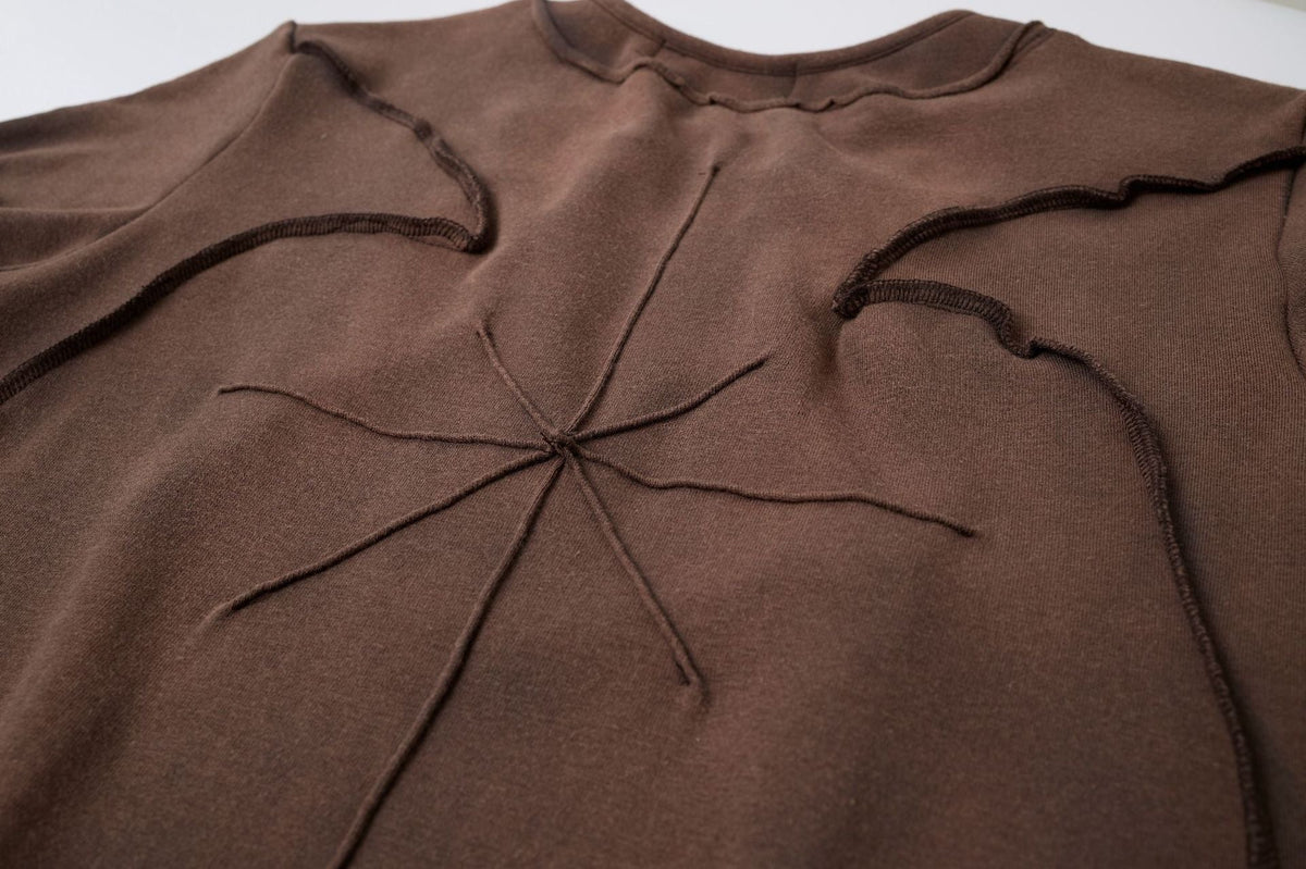 Washed Deconstruction Layered Short Sleeve T-Shirt