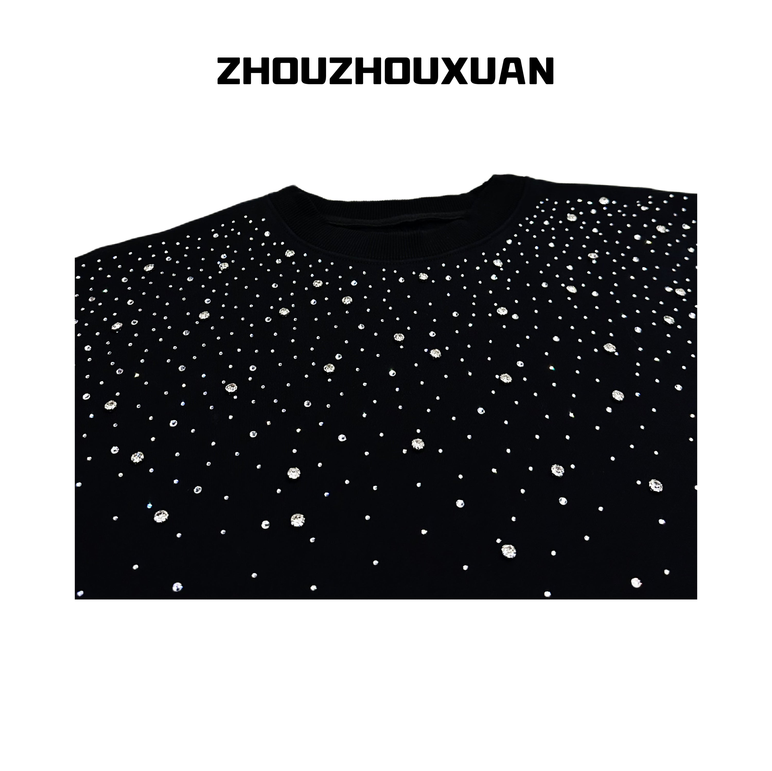 Rhinestone Starry Sky Hoodie & Long Sleeve Sweatshirt