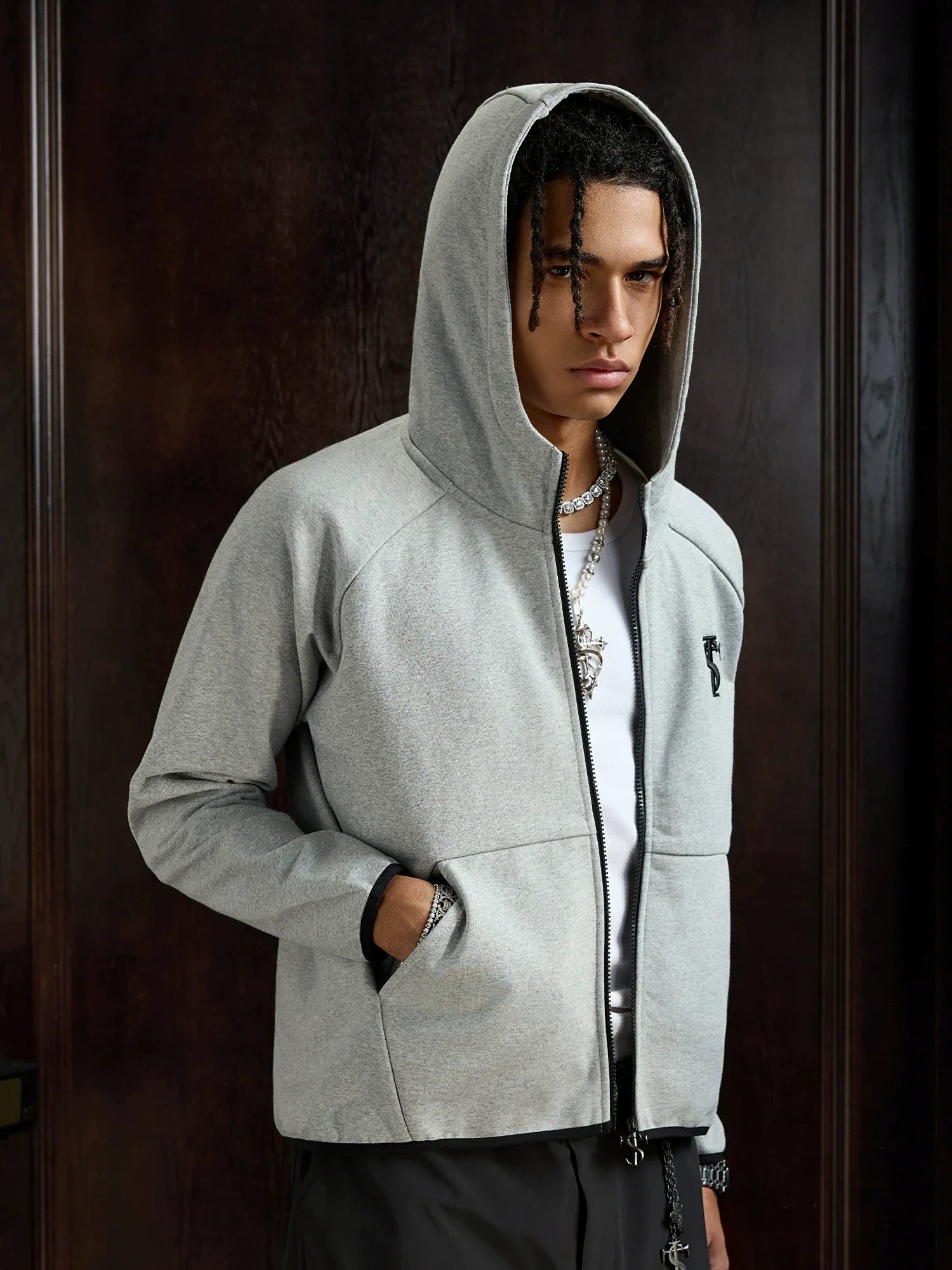 Sporty Zipper Hoodie