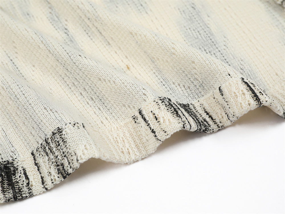 Chemise d'été en jacquard teint par éclaboussures