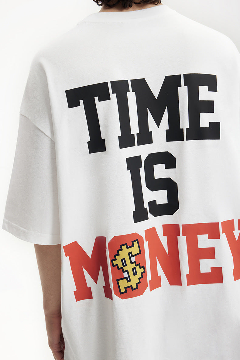 Camiseta con estampado de dóberman luminoso