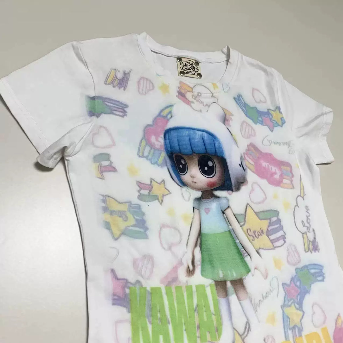 Doll Print Short Sleeve T-Shirt
